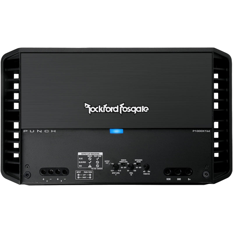Rockford Fosgate Punch P1000X1BD 1000W Mono Car Amplifier - High Power Bass Boost for Car Audio Systems | Perfect for Subwoofers & Upgrading Vehicle Sound