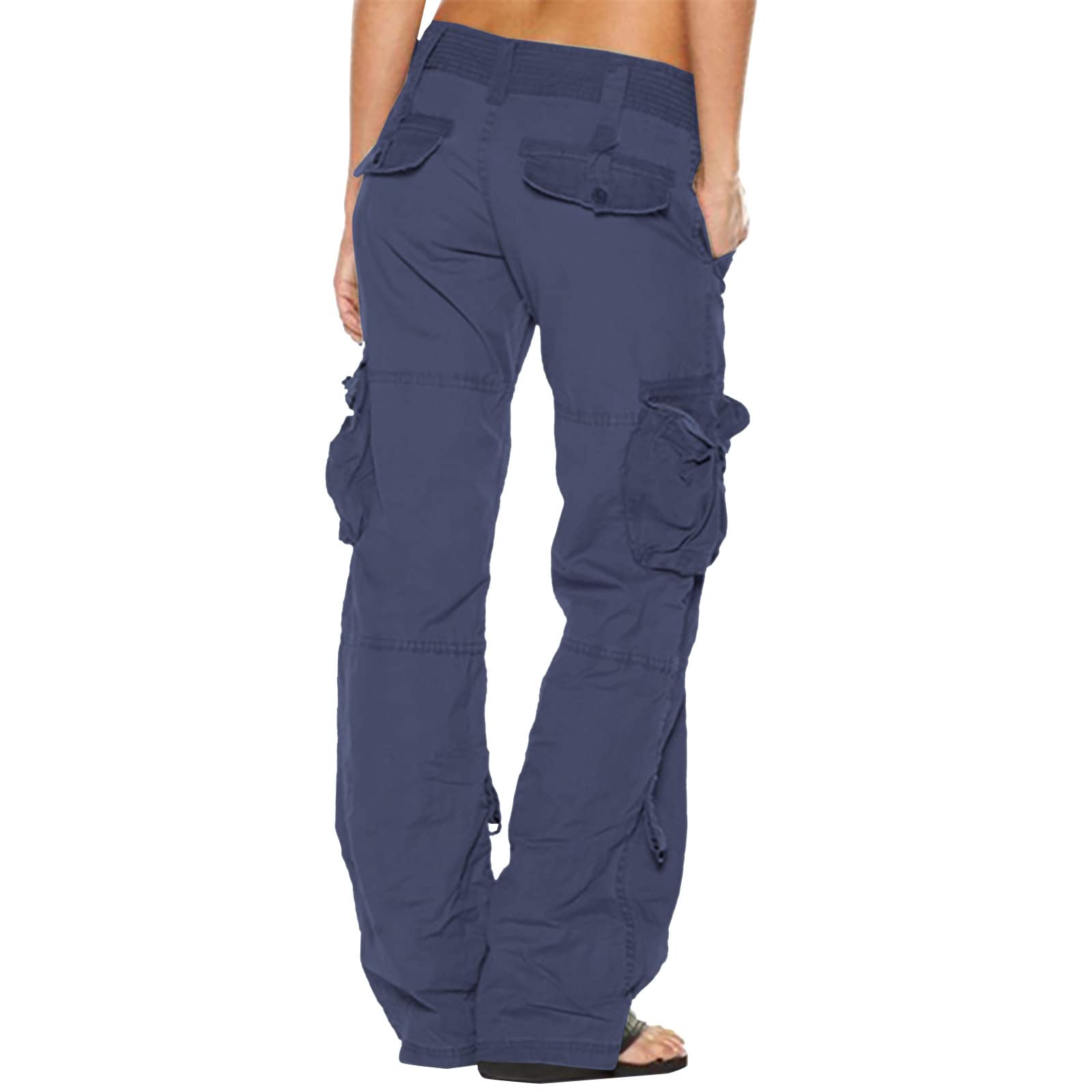 Plus Size Cargo Pants for Women - Y2K Baggy Trousers with Pockets for Casual Wear & Street Style