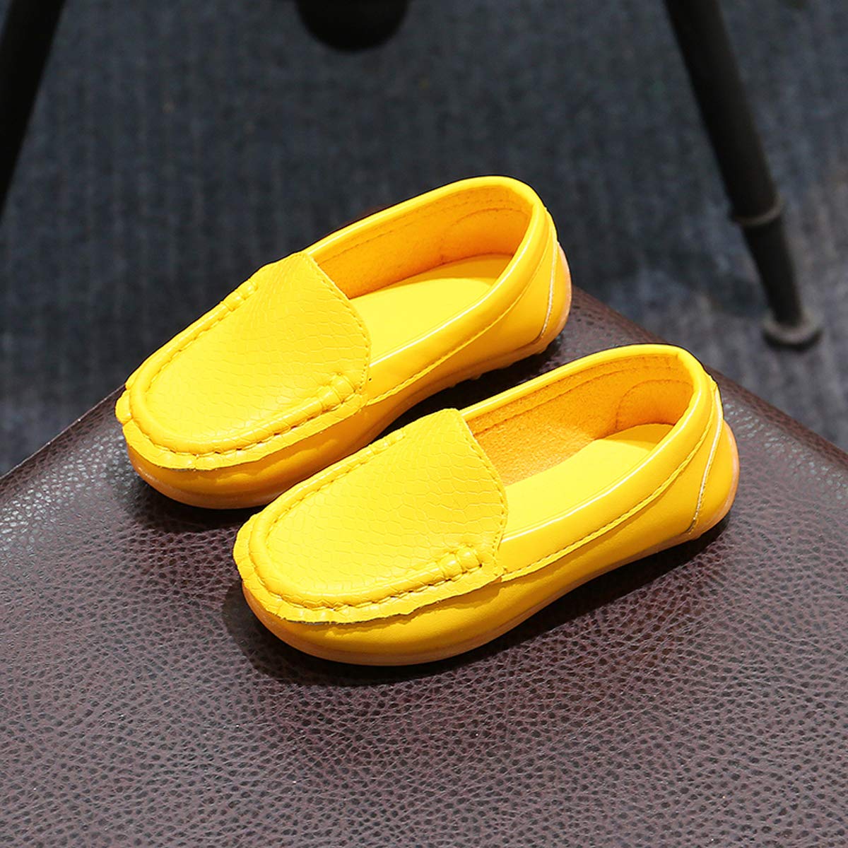 **Boys & Girls Toddler Slip-On Loafers - Soft Sole Moccasins in Candy Colors for Kids - Perfect for School, Play & Everyday Comfort**
