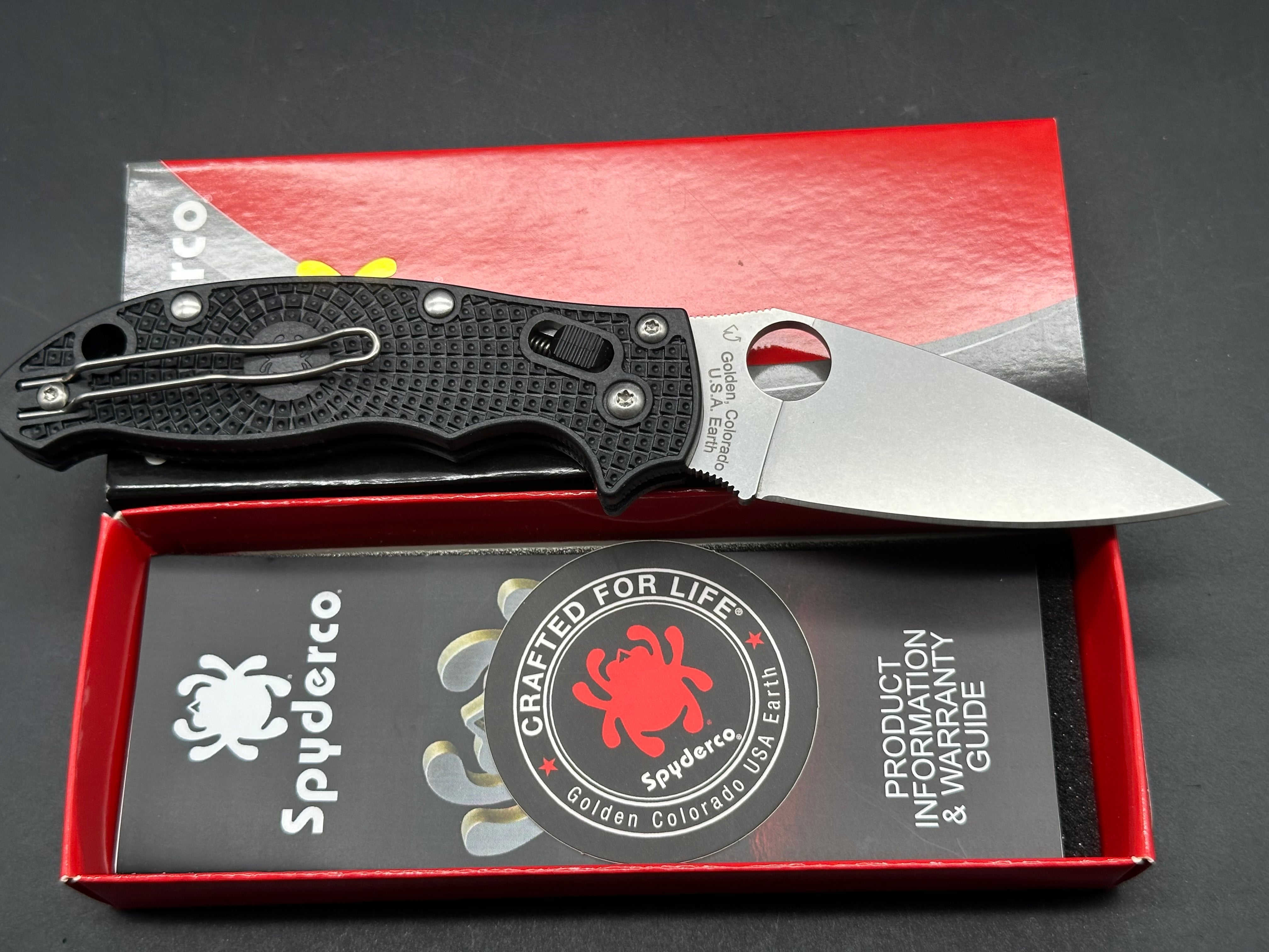 Spyderco Manix 2 Lightweight Folding Knife - 3.37