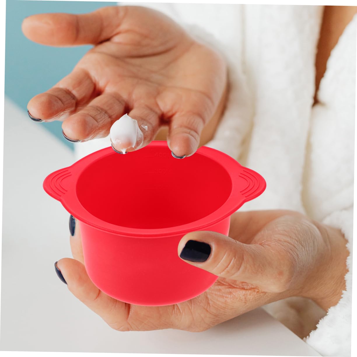 Didiseaon 2 Pack Silicone Wax Warmer Liner Bowl - Replacement Dish for Wax Warmers (Red) - Perfect for Home Spa, Hair Removal & Beauty Salons