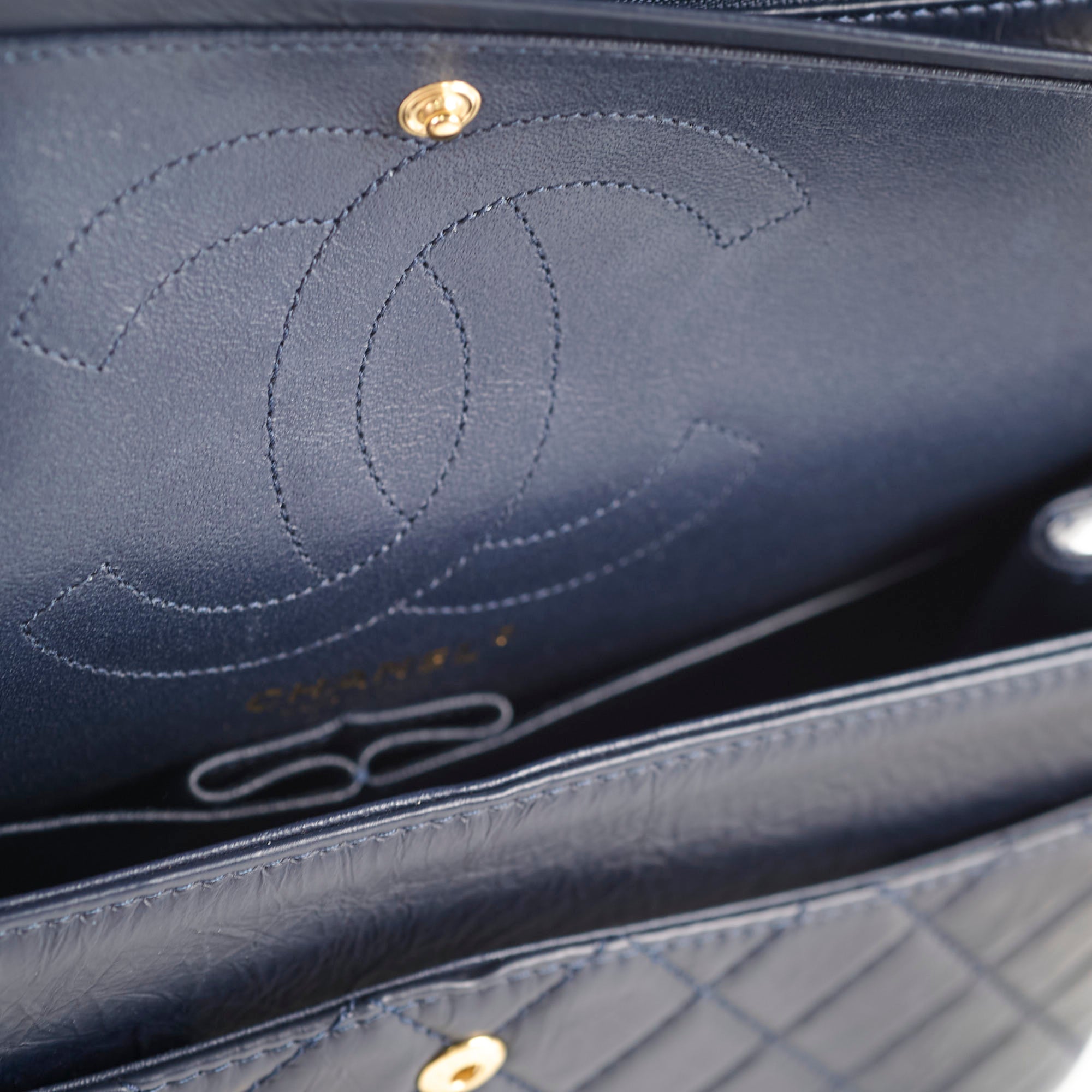 Chanel Reissue 226 Navy Calfskin Leather Handbag - Classic Flap Bag Series 24 | Luxury Designer Purse for Women, Perfect for Work, Evening Events & Special Occasions