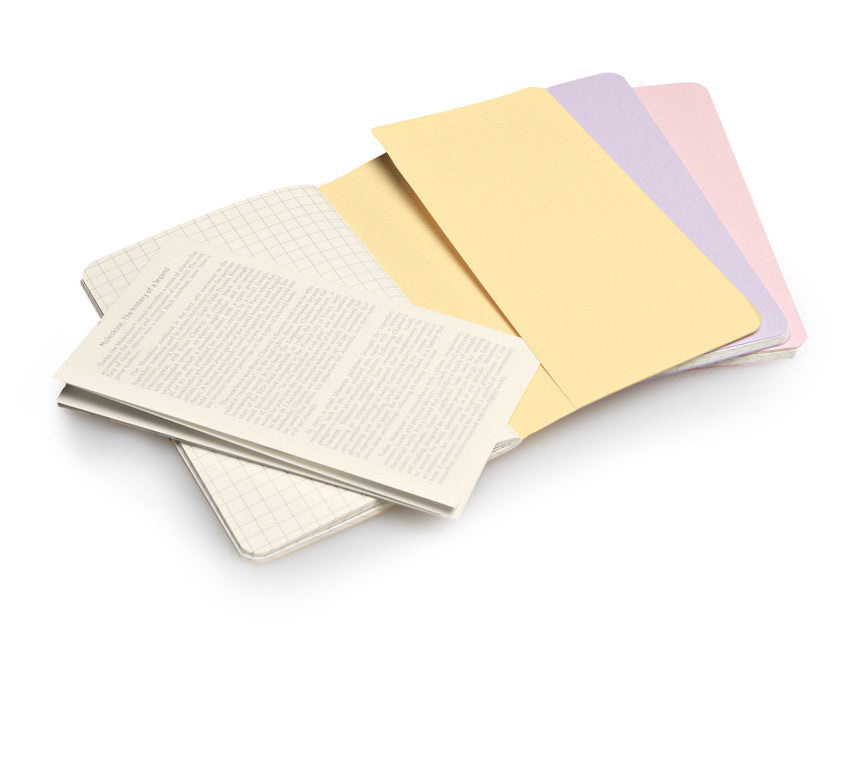 Premium Moleskine Squared Cahier Journal Set of 3 - Lined Notebooks for Writing, Sketching & Note Taking - Perfect for Students, Artists & Professionals - Durable Kraft Paper Cover