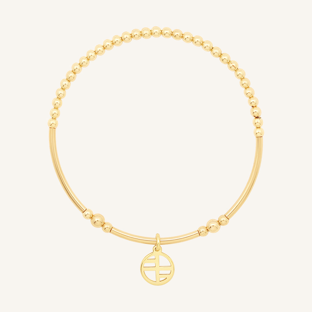 Division Charm Bracelet for Women - Elegant Adjustable Beaded Bracelet with Unique Charms - Perfect for Gifts, Parties, and Everyday Wear