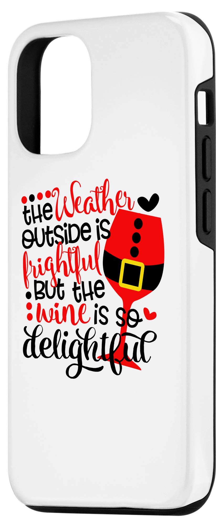 iPhone 12/12 Pro Weather-Resistant Wine Lover Phone Case - Perfect Christmas Gift for Wine Enthusiasts | Ideal for Parties, Travel & Everyday Protection