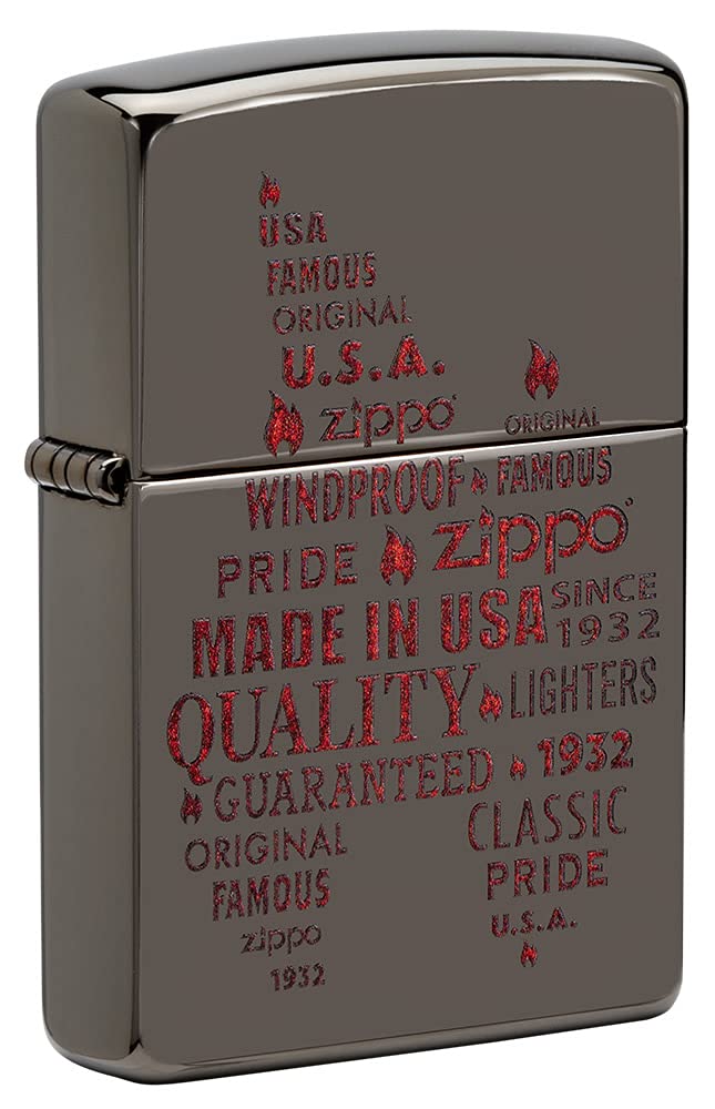 Zippo Windproof Flame Lighters for Outdoor Camping, Hiking & Survival - Refillable & Durable Metal Lighter