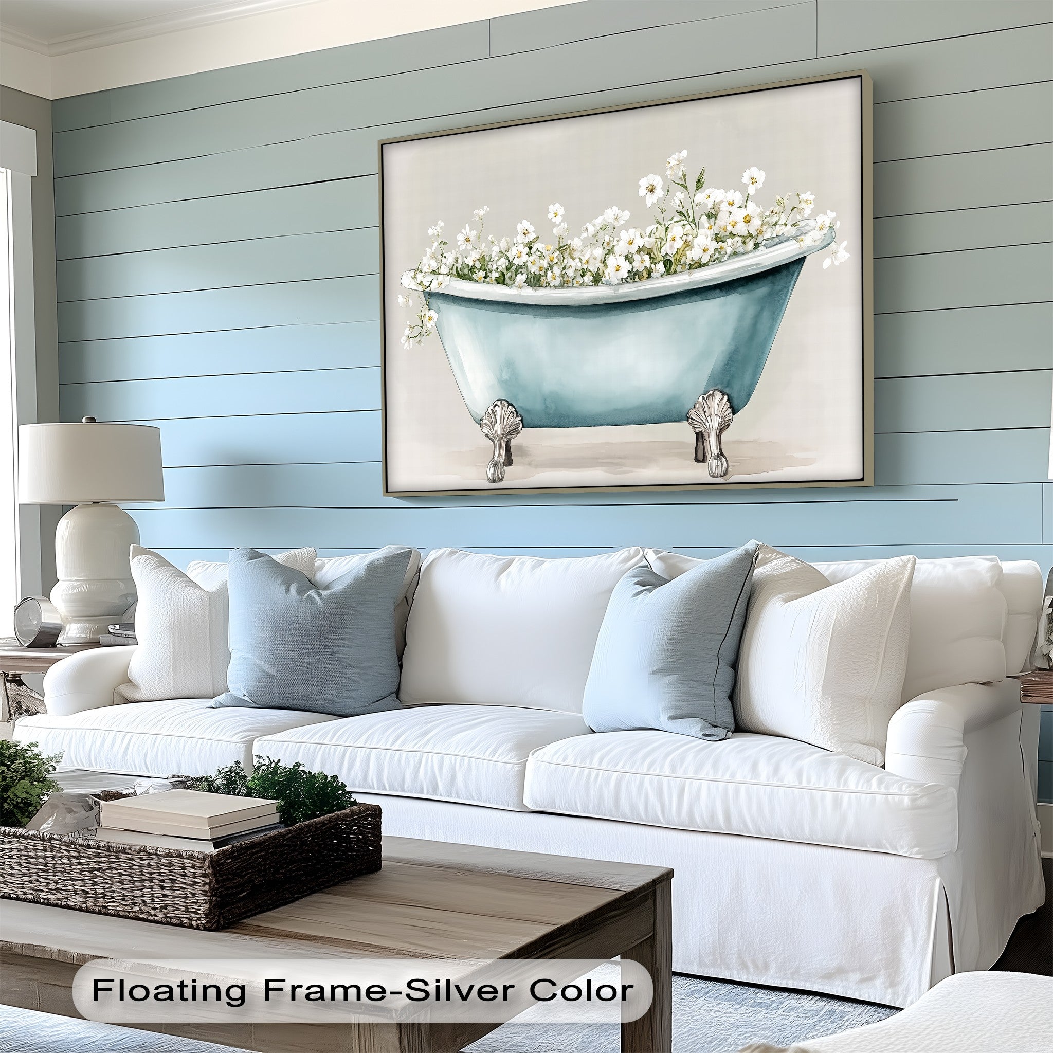 Blooming Bath - Soft Baby Bath Tub with White Flower Design, Gentle & Safe for Newborns | Perfect for Infant Bath Time, Nursery Decor & Baby Shower Gifts