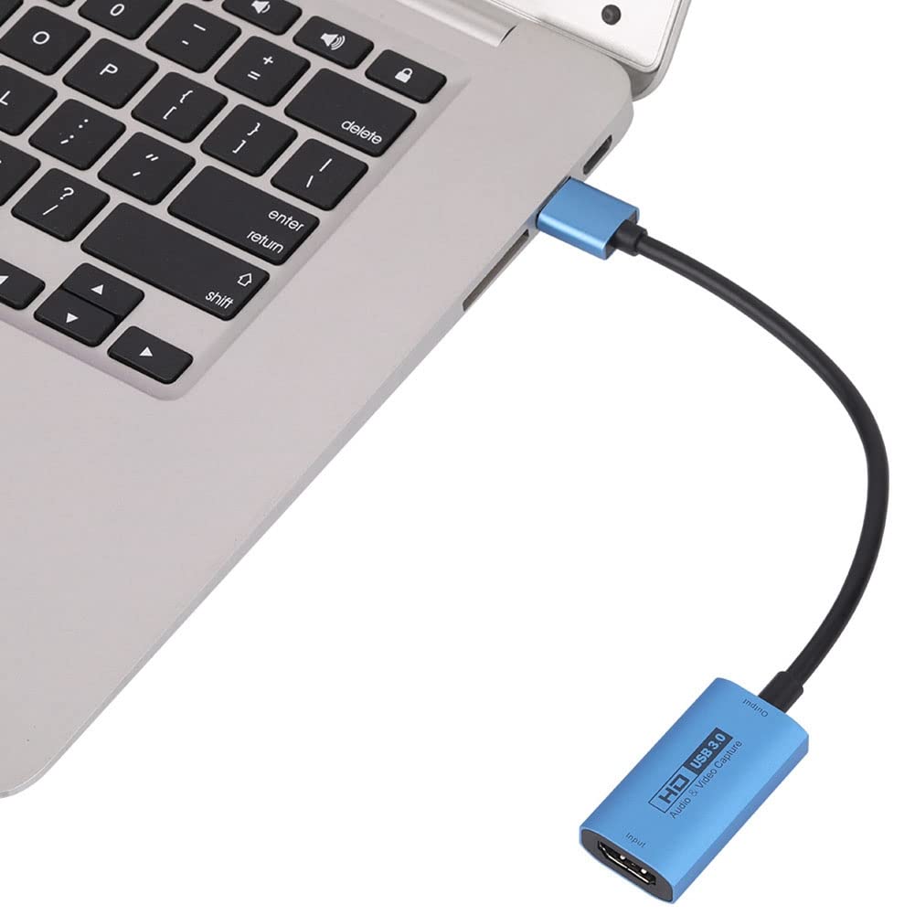 Tbkoeudhg USB 3.0 4K 60Hz HD Video Capture Card for PC - High Speed Game Streaming & Video Recording Device for Twitch, YouTube, OBS - Perfect for Gamers, Content Creators and Live Broadcasters
