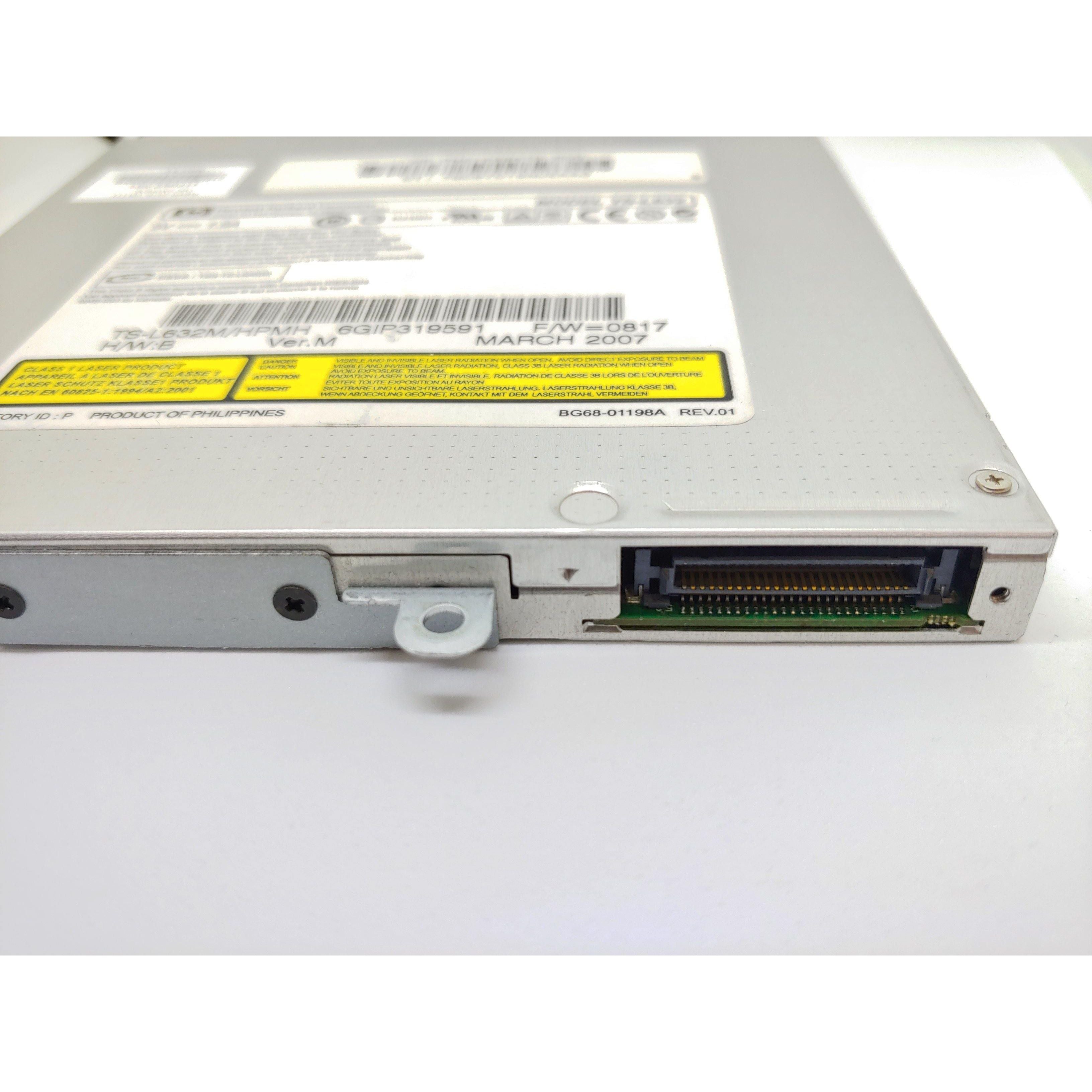 HP CD/DVD RW DL Optical Drive - Compatible with Laptop Models TS-L632 & TS-L632M (HPMH) | External USB Burner for Data Backup, Media Playback & Disc Burning