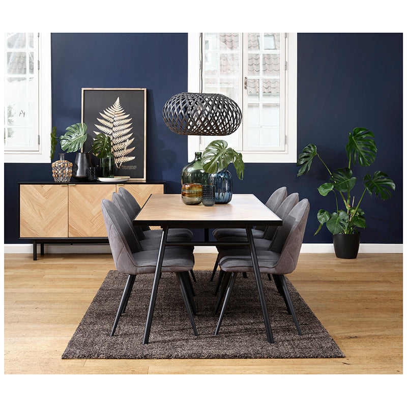Calvi 70.8 Inch Natural Wood Dining Table for Kitchen & Dining Room | Modern Farmhouse Style | Perfect for Family Gatherings & Dinner Parties