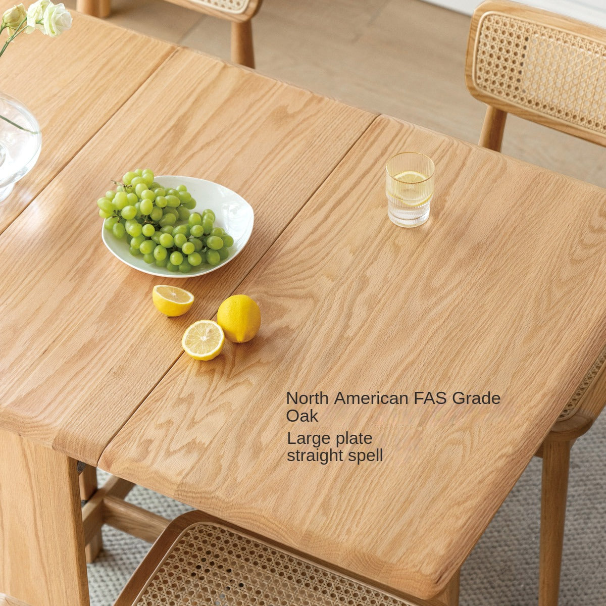 Solid Oak Folding Dining Table - Extendable Wooden Table for Small Spaces | Perfect for Apartments, Patios & Outdoor Entertaining