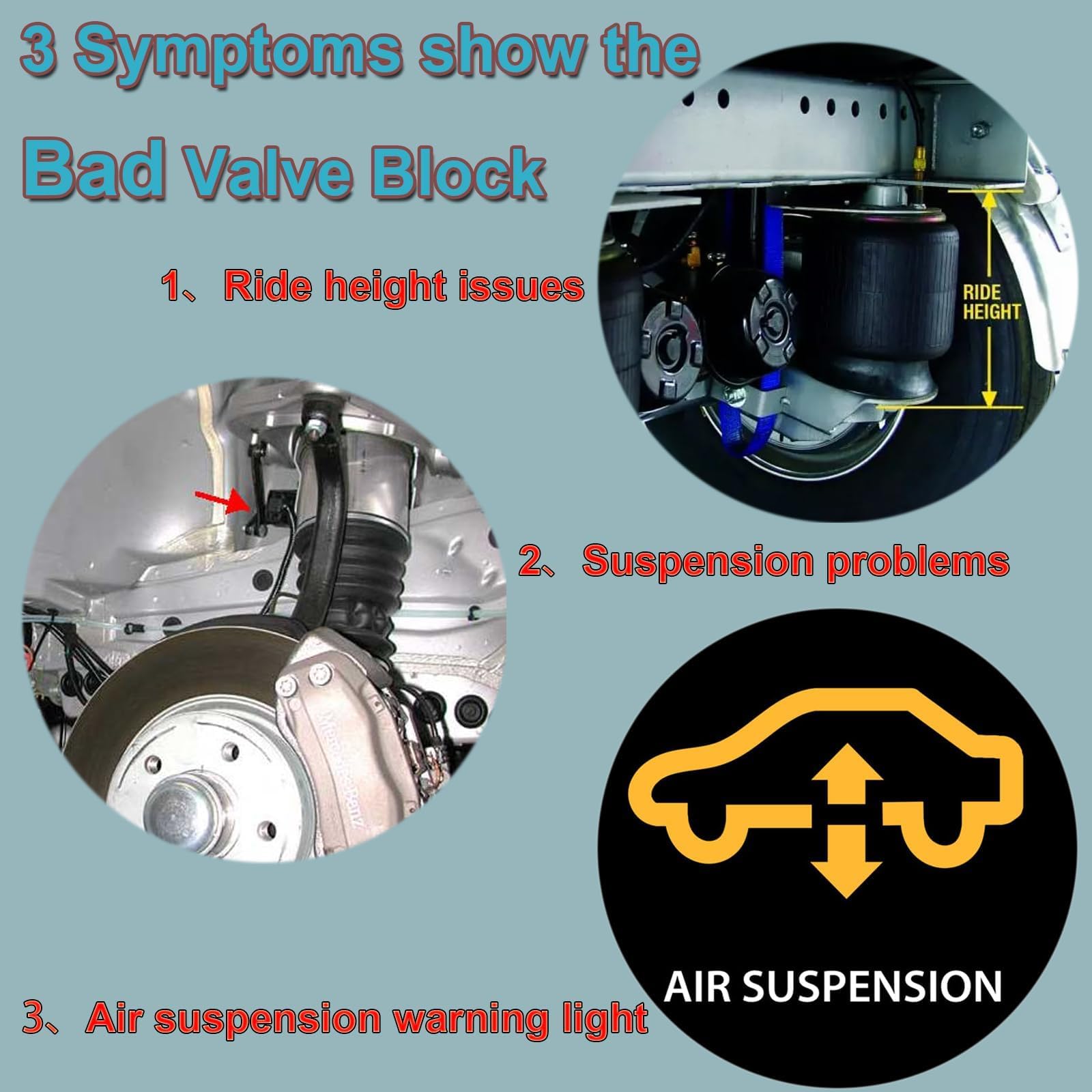 Ensun 2123200358 Air Ride Suspension Solenoid Valve Block - Heavy Duty Air Supply Control Unit for Semi Trucks & Trailers | Perfect for Smooth Ride & Load Leveling