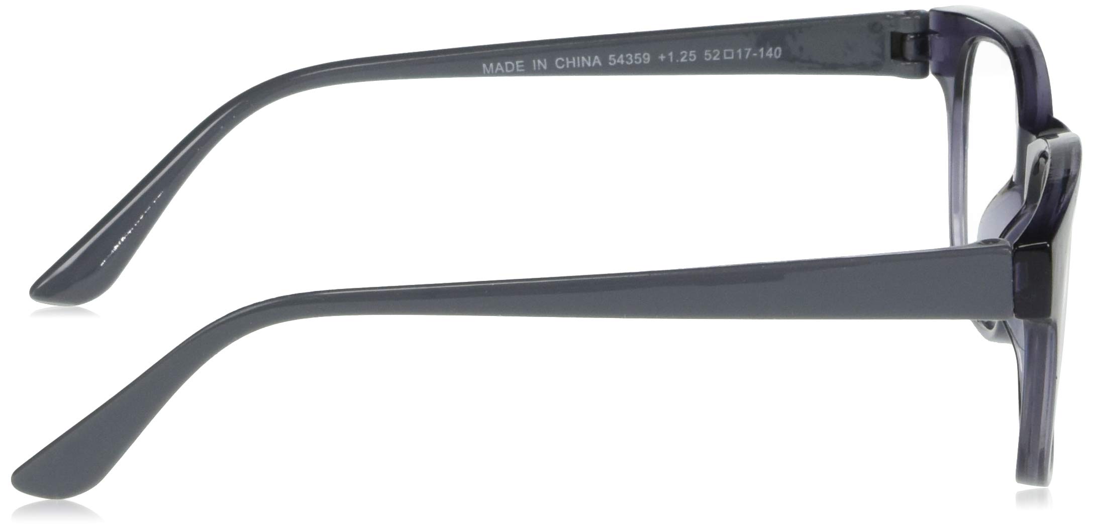 A.J. Morgan Reading Glasses Rectangular Frame - Lightweight Comfortable Readers for Computer Work, Reading Books & Close-Up Tasks