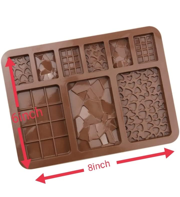 Premium Silicone Chocolate Bar Mold - 9 Slot Protein Bar Mould for DIY Baking, Candy Making & Crafting - Perfect for Homemade Treats, Party Favors & Gift Packaging