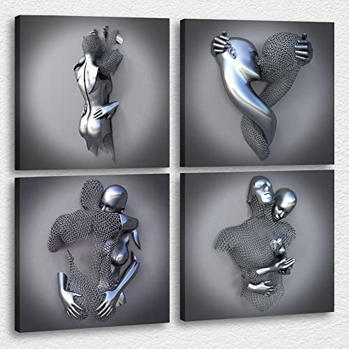 4 Piece 3d Canvas Print-06