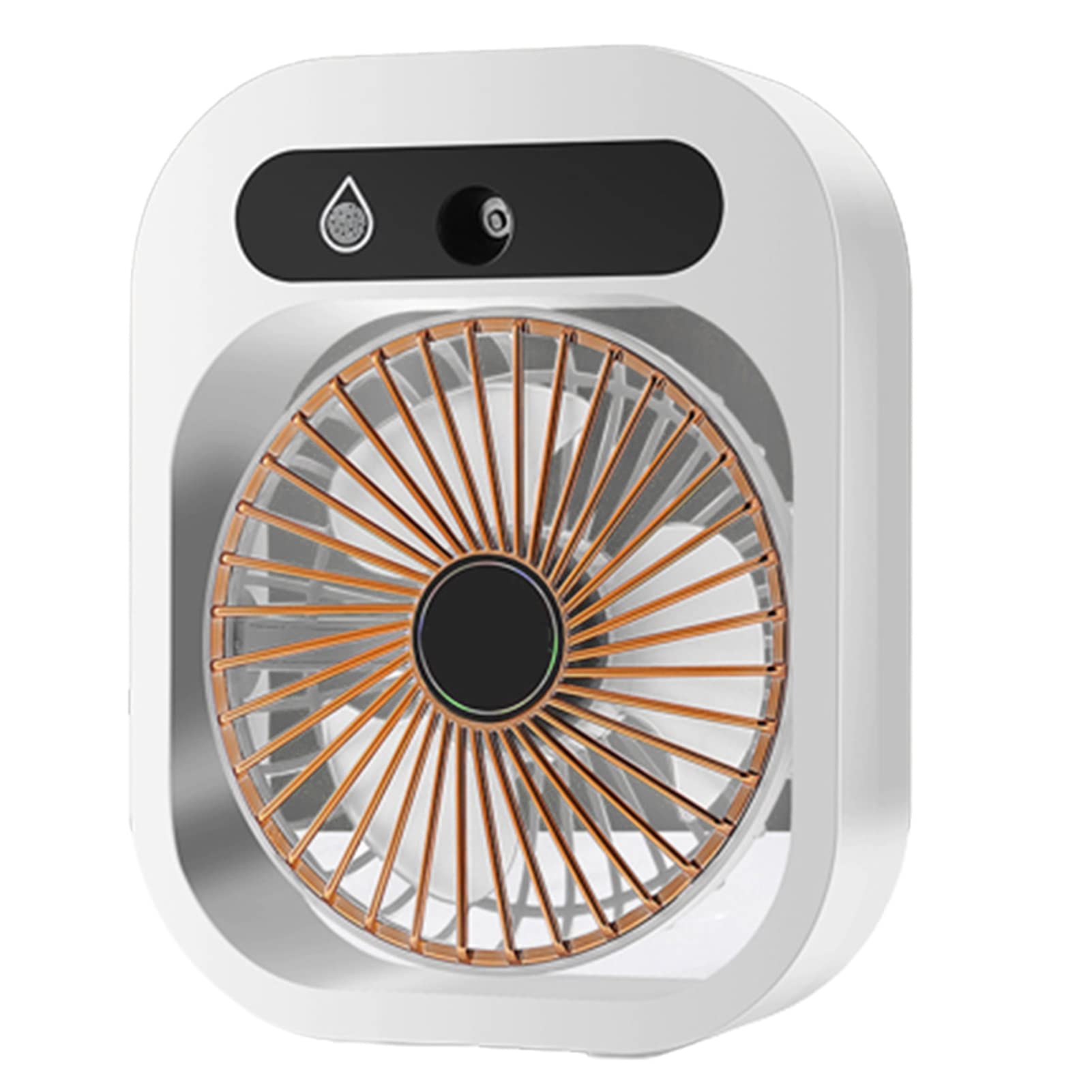 Aslion Portable USB Rechargeable Air Conditioner Fan with Misting Function - Personal Desk Air Cooler, Mini Evaporative Cooler for Home, Office, Outdoor & Travel Use