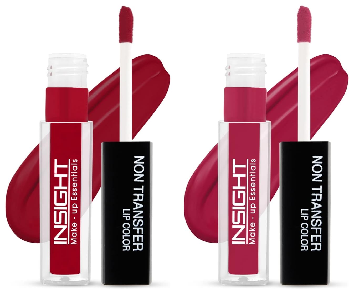 INSIGHT Non Transfer Matte Lipstick Set - 4Ml (14 Sugar Plum & 21 Romance) | Long Lasting, Smudge Proof Lip Color for Everyday Wear, Date Night & Special Occasions