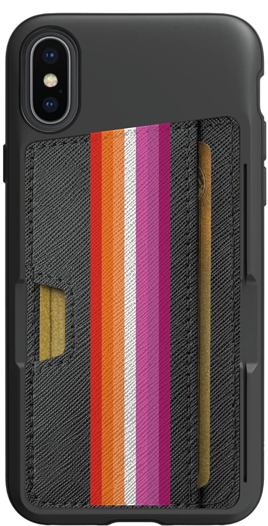 Smartish Sappho's Case for iPhone X/XS - Slim Protective Wallet Case with Kickstand & Credit Card Holder | Wallet Slayer Vol 2 | Perfect for Everyday Use, Travel & Hands-Free Viewing
