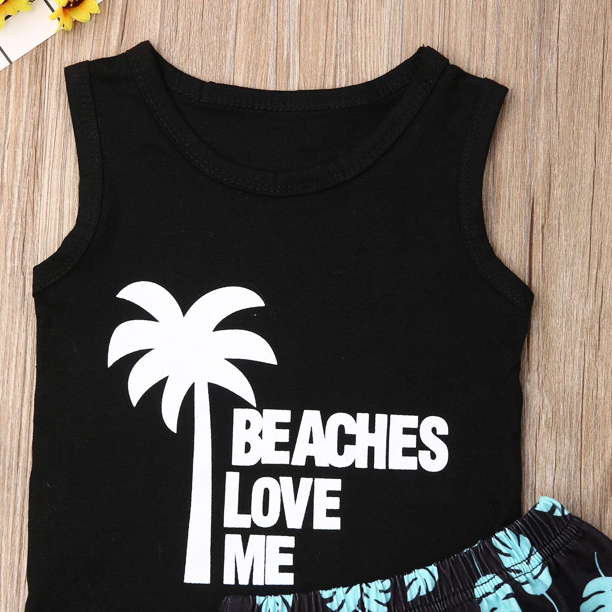 Toddler Boys Summer Outfit Set - Sleeveless Shirt & Bloomer Shorts | Cool & Comfortable Cotton Clothes for Baby Boys 1-3 Years | Perfect for Playtime, Beach & Outdoor Activities