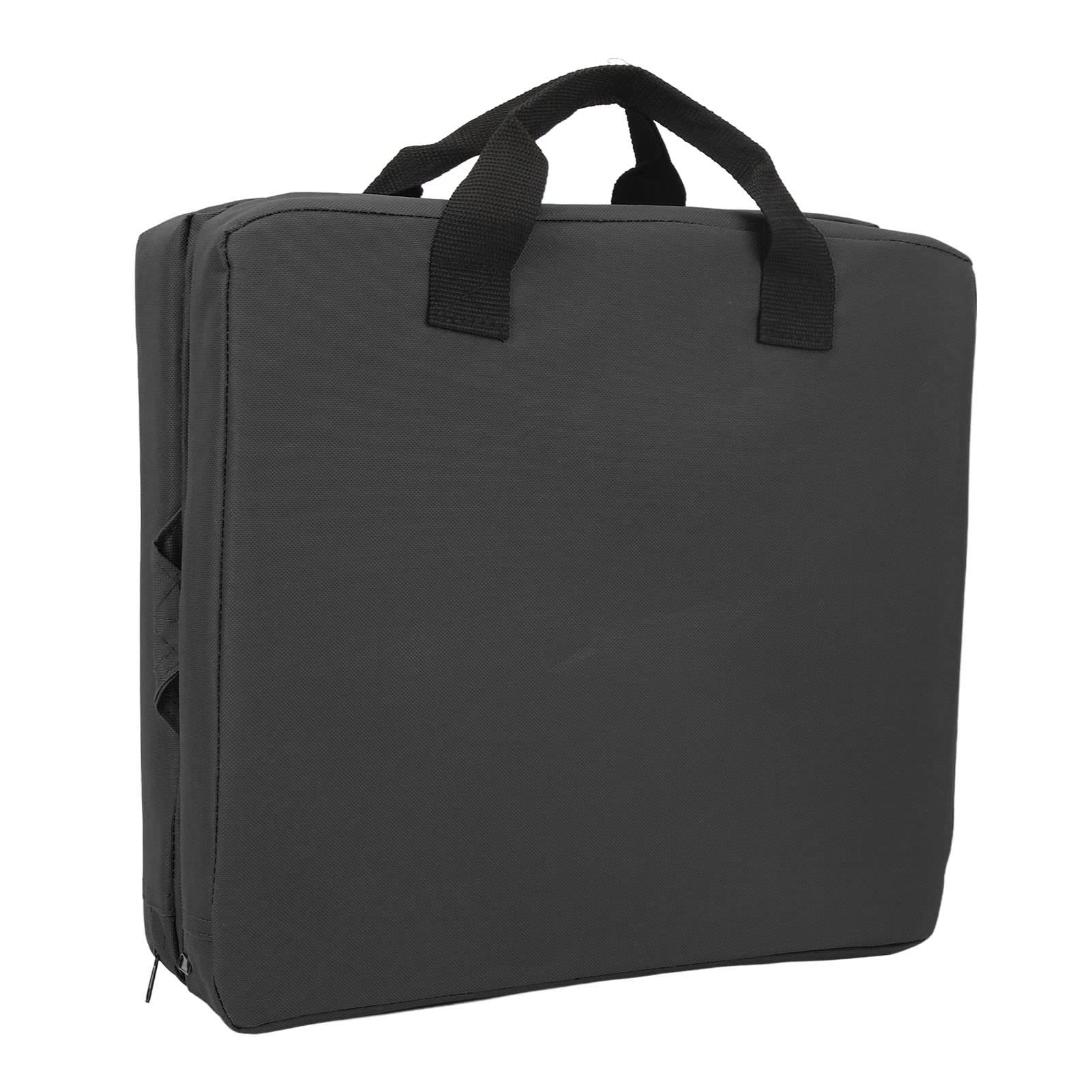 Premium Stadium Seat Cushion - Portable High-Back Soft Patio Cushion with Storage Pocket | Foldable 600D Oxford Chair Pad for Kayak, Fishing, Hiking & Outdoor Concerts | Perfect for Sports Events, Camping & Picnics