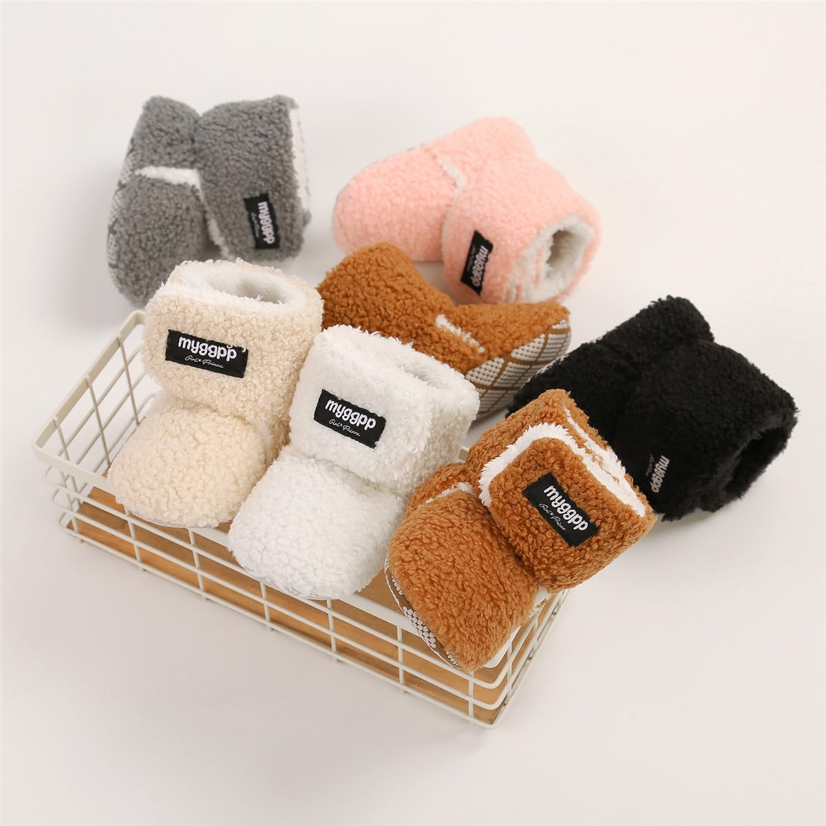 Warm Fleece Baby Boots for Boys & Girls - Cozy Winter Snow Slippers for Newborns & Toddlers | Soft Crib Shoes for Indoor & Outdoor Use