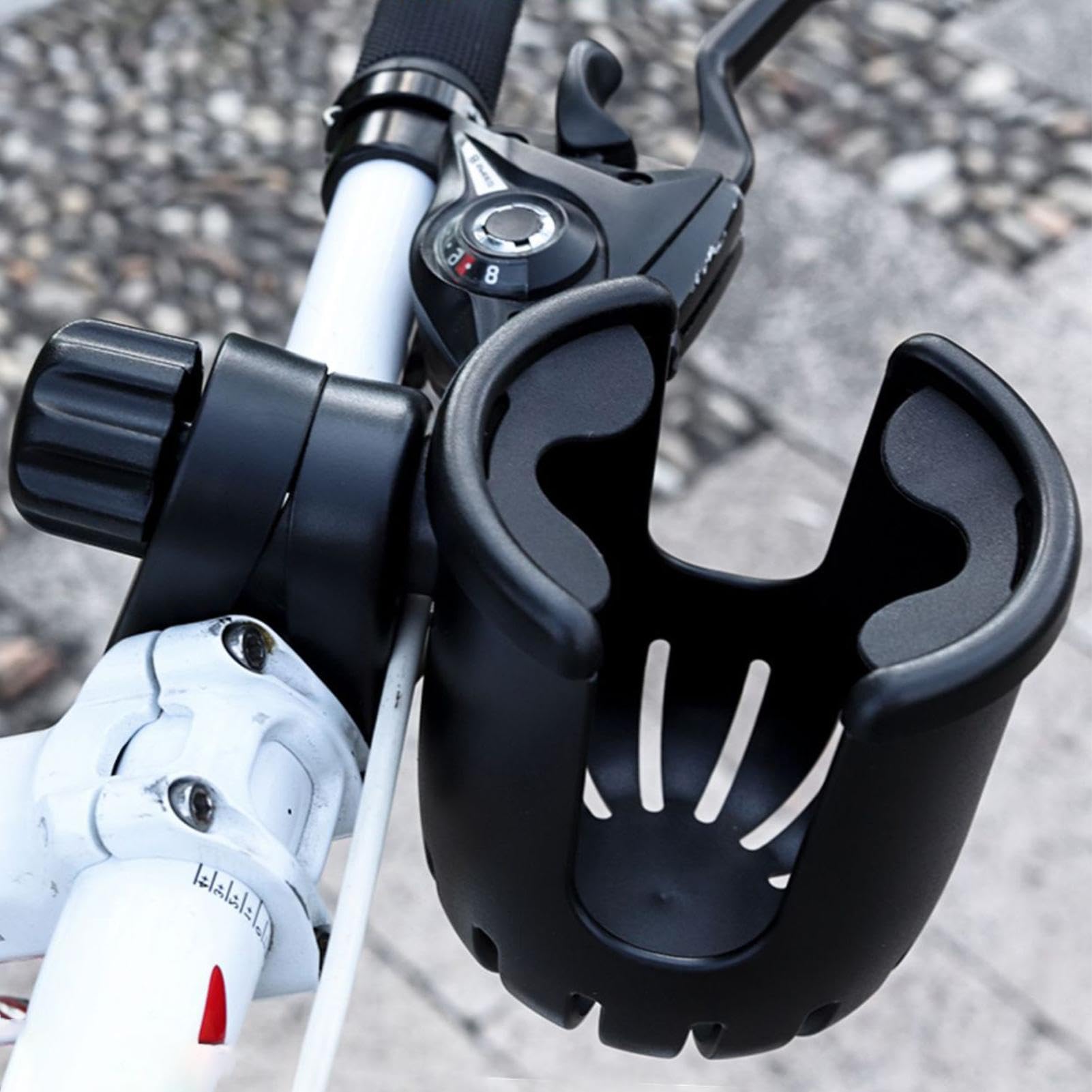 Wheelchair & Scooter Cup Holder with Phone Mount - for Strollers & Walkers