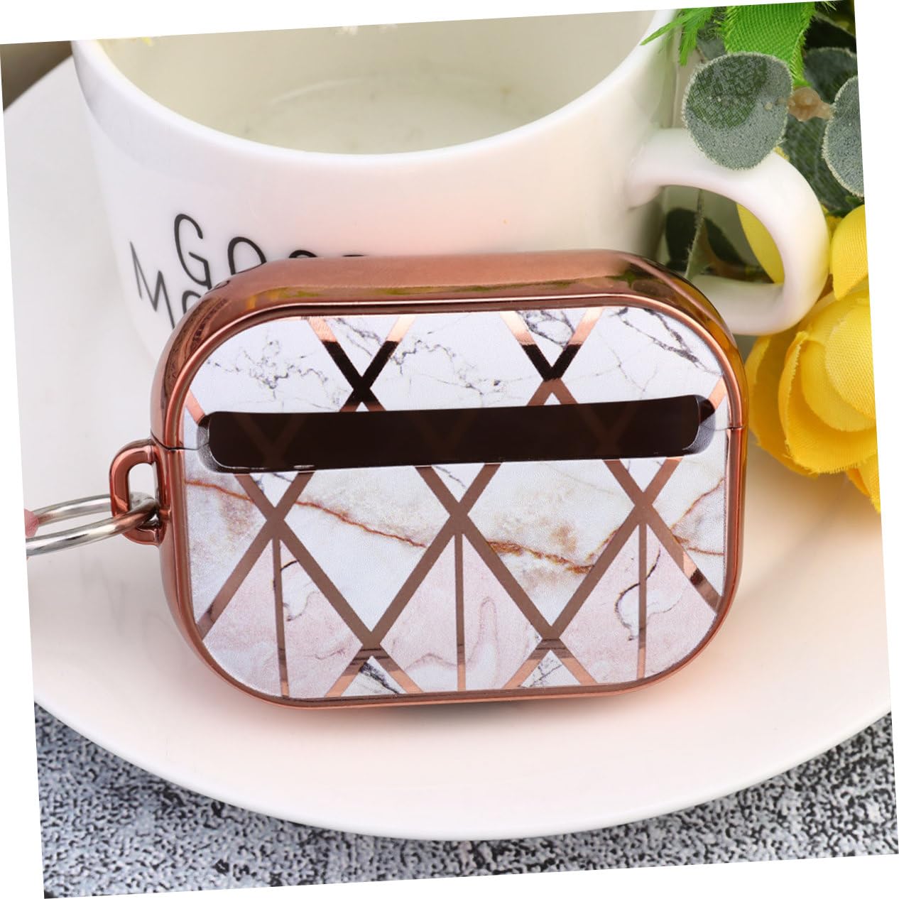 Premium Travel Headphones Case - Durable Protective Cover for Earphones with Electroplated Design | Perfect for Airplane, Commuting & Outdoor Use