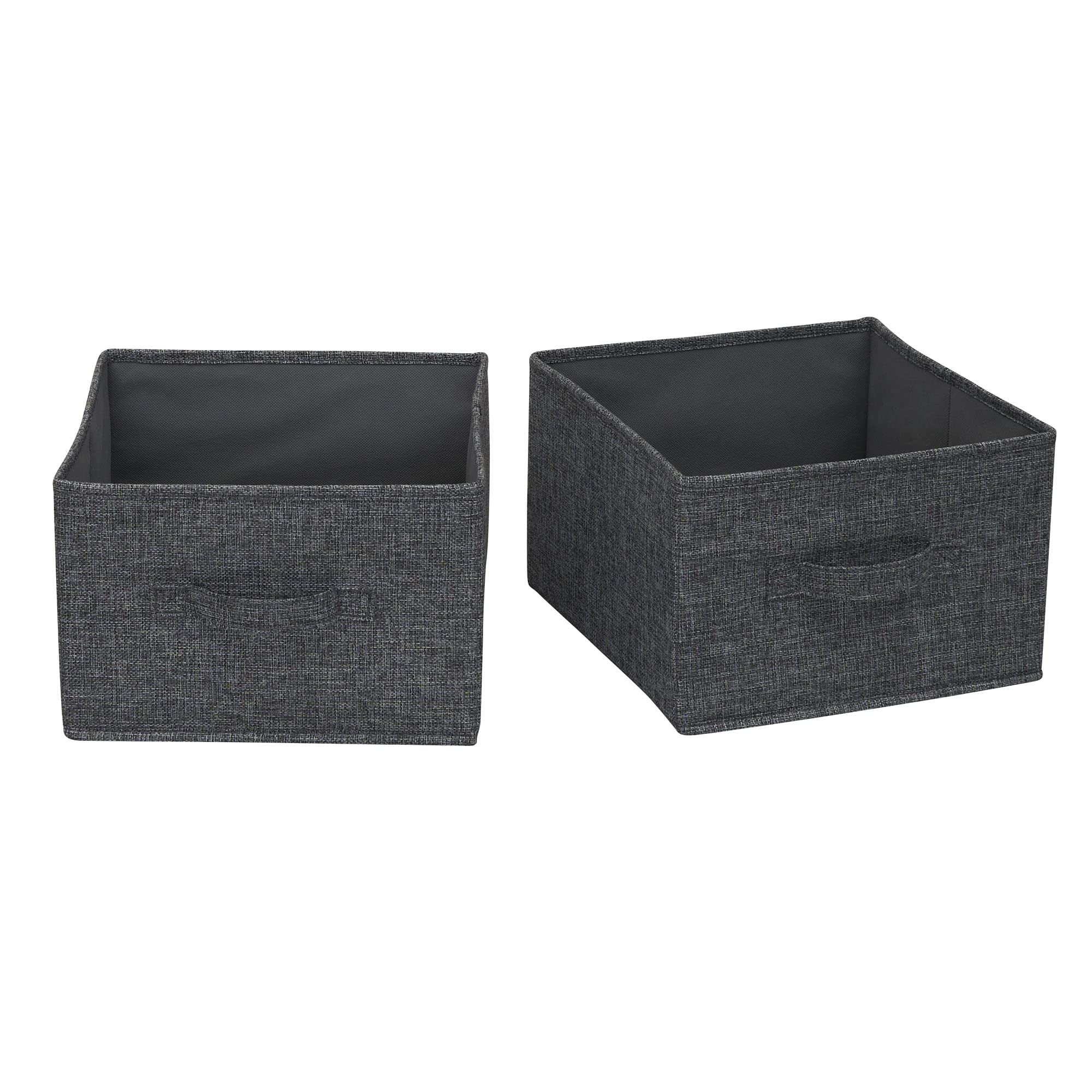 Graphite Wide Closet Organizer Drawers - 6 Pack Space Saving Storage Bins for Bedroom, Bathroom & Closet Organization - Perfect for Clothes, Toys & Home Essentials