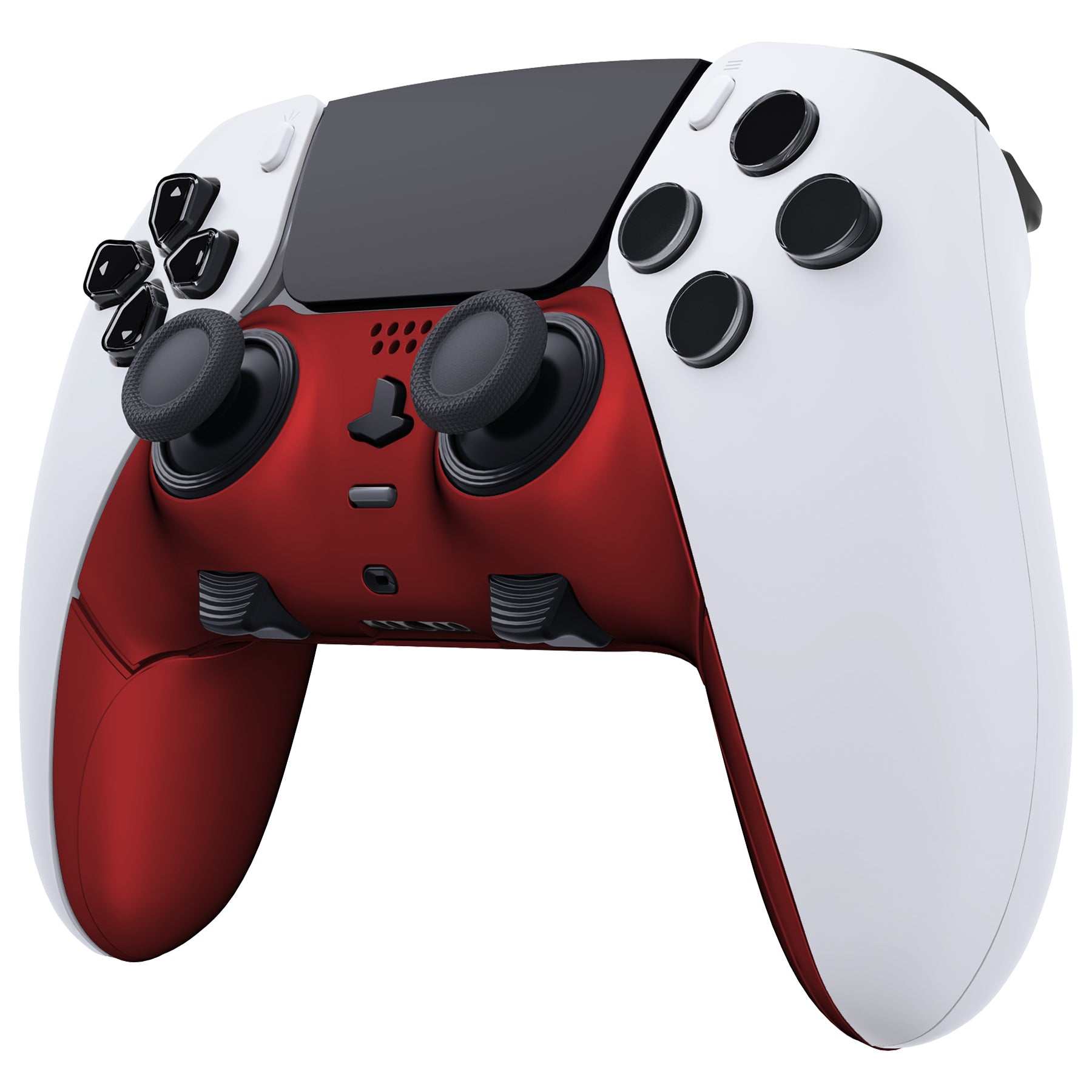 eXtremeRate Scarlet Red PS5 Edge Controller Shell - DIY Replacement Front & Back Cover with Decorative Trim | Custom Plates for PS5 Edge Wireless Controller | Perfect for Gaming, Customization & Controller Protection