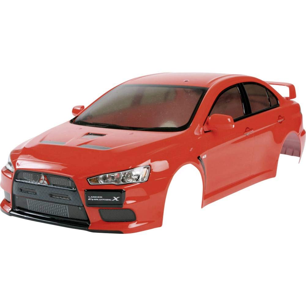 Tamiya 1/10 Scale Mitsubishi Lancer Evo RC Car Body Set - High-Quality Polycarbonate Shell for Drift & Rally Racing - Perfect for RC Enthusiasts & Hobbyists