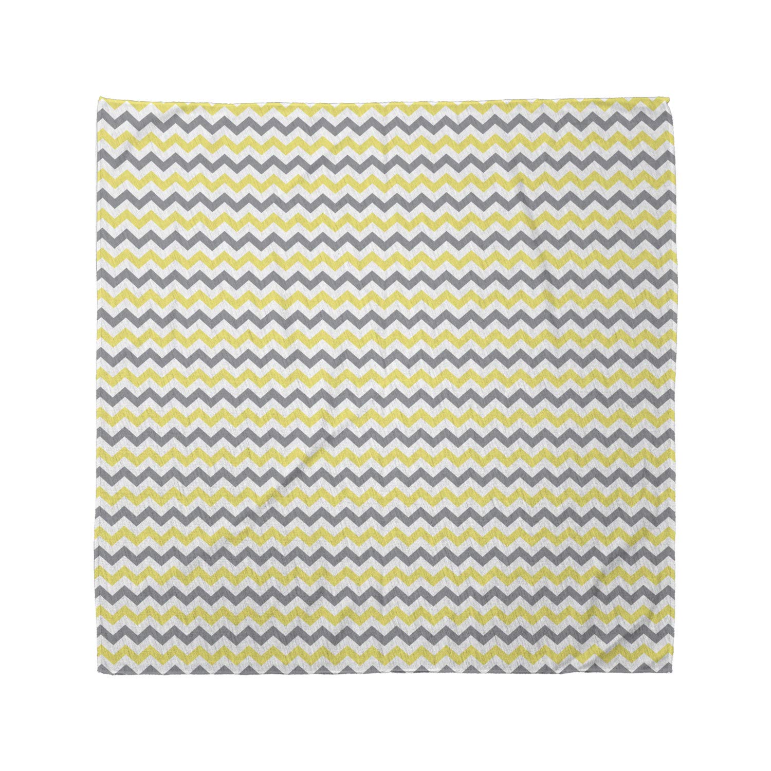 Ambesonne Grey Chevron Bandana - Soft Triangle Pattern Unisex Head Scarf & Neck Tie for Men & Women - Perfect for Outdoor Activities, Sports & Fashion Accessories