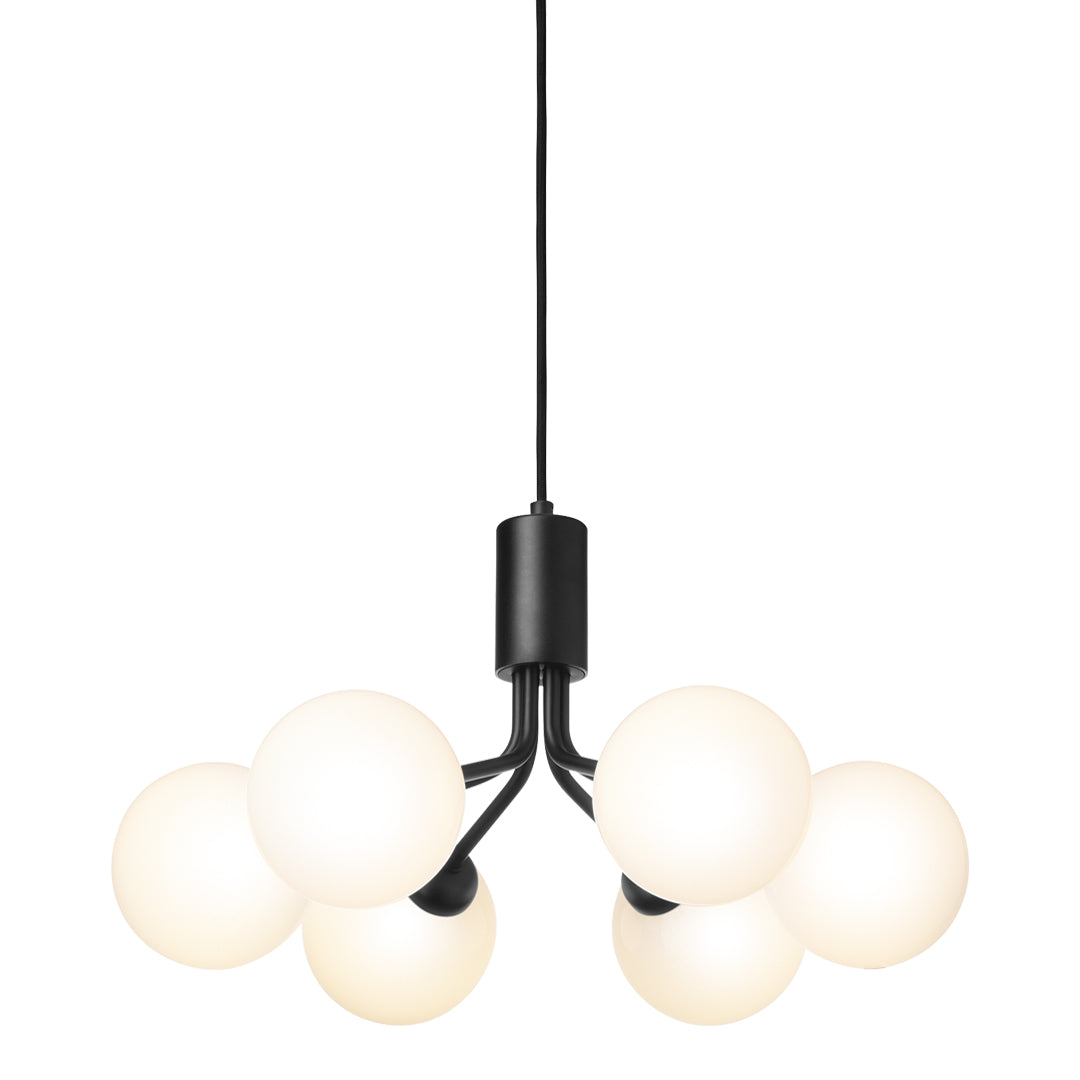 Apiales 6-Light Crystal Chandelier - Elegant Dining Room Lighting Fixture for Home Decor | Perfect for Living Room, Bedroom & Entryway