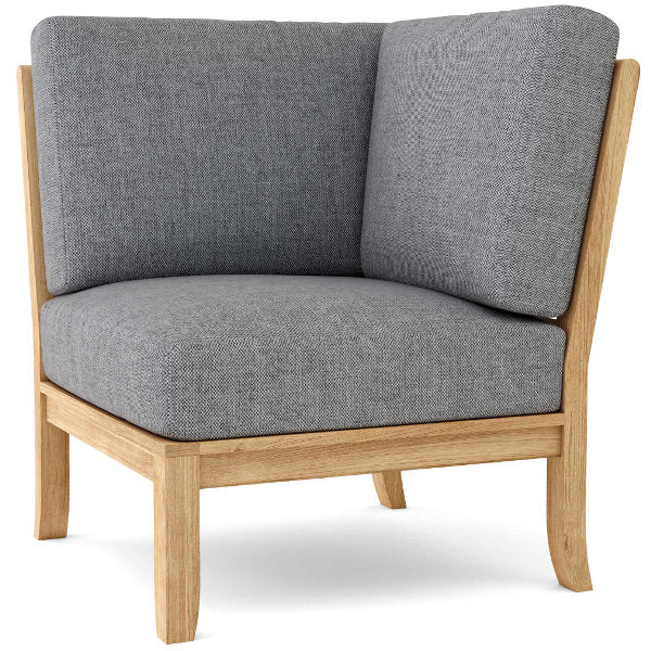 Natsepa Corner Modular Deep Seating Chair - Comfortable Outdoor Patio Furniture for Backyard, Poolside & Garden Relaxation