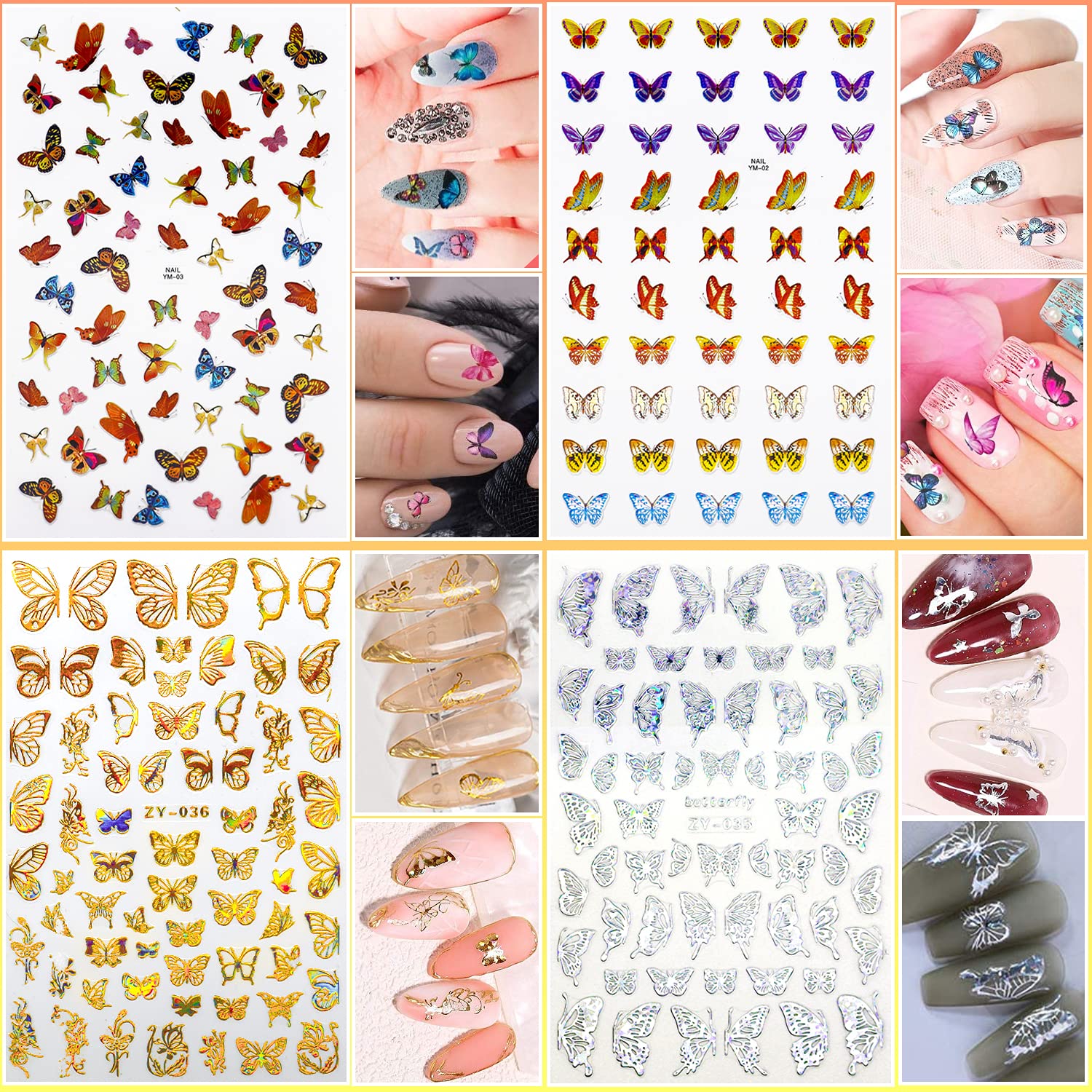 Professional Nail Art Brushes Kit with Dotting Tools, Holographic Stickers, Foil Tape, Rhinestones & Tweezers - Perfect for DIY Manicures, Nail Extensions & Salon Quality Nail Designs