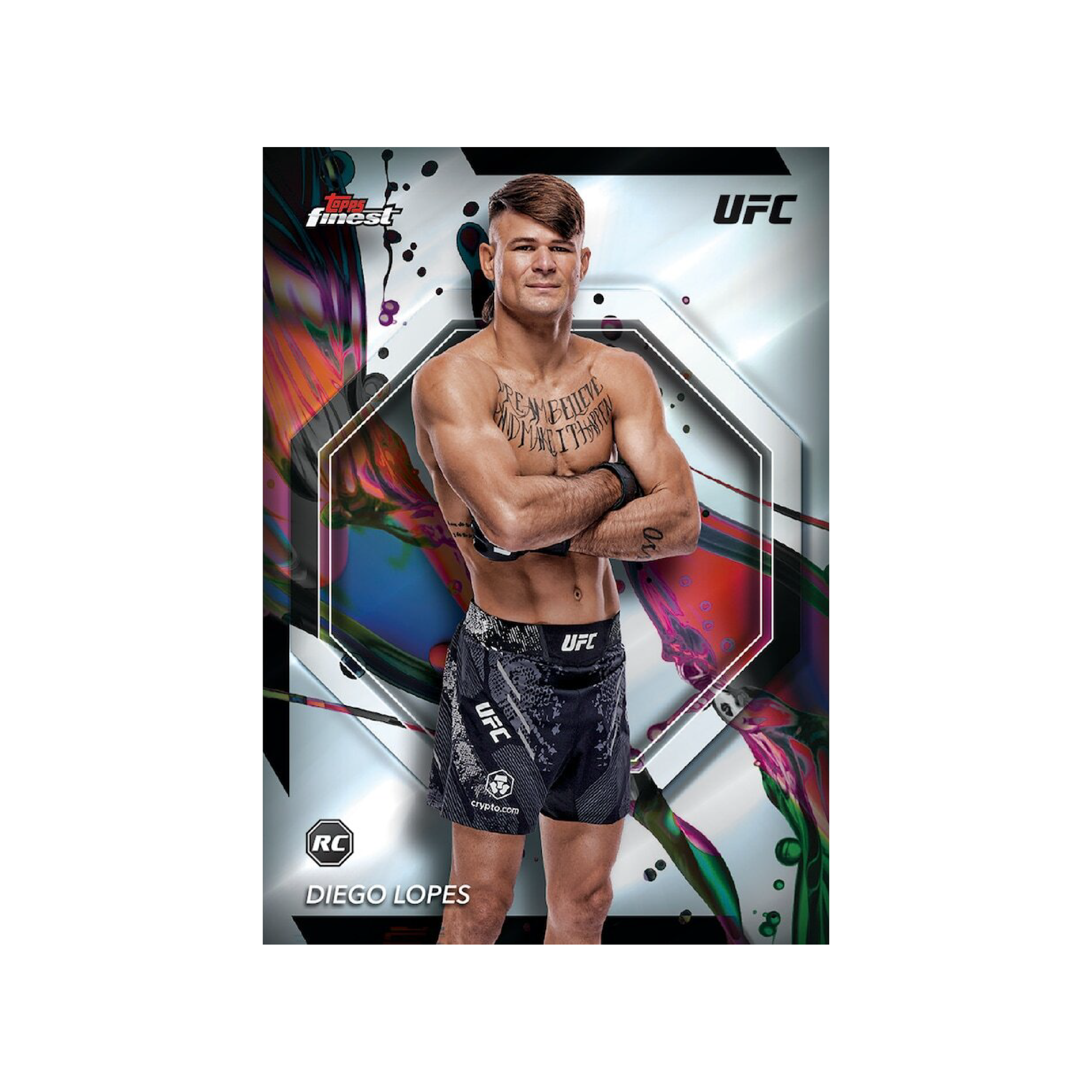 Topps Finest UFC 2024 Trading Cards Value Box - Collectible Sports Cards for UFC Fans & Fight Night Events