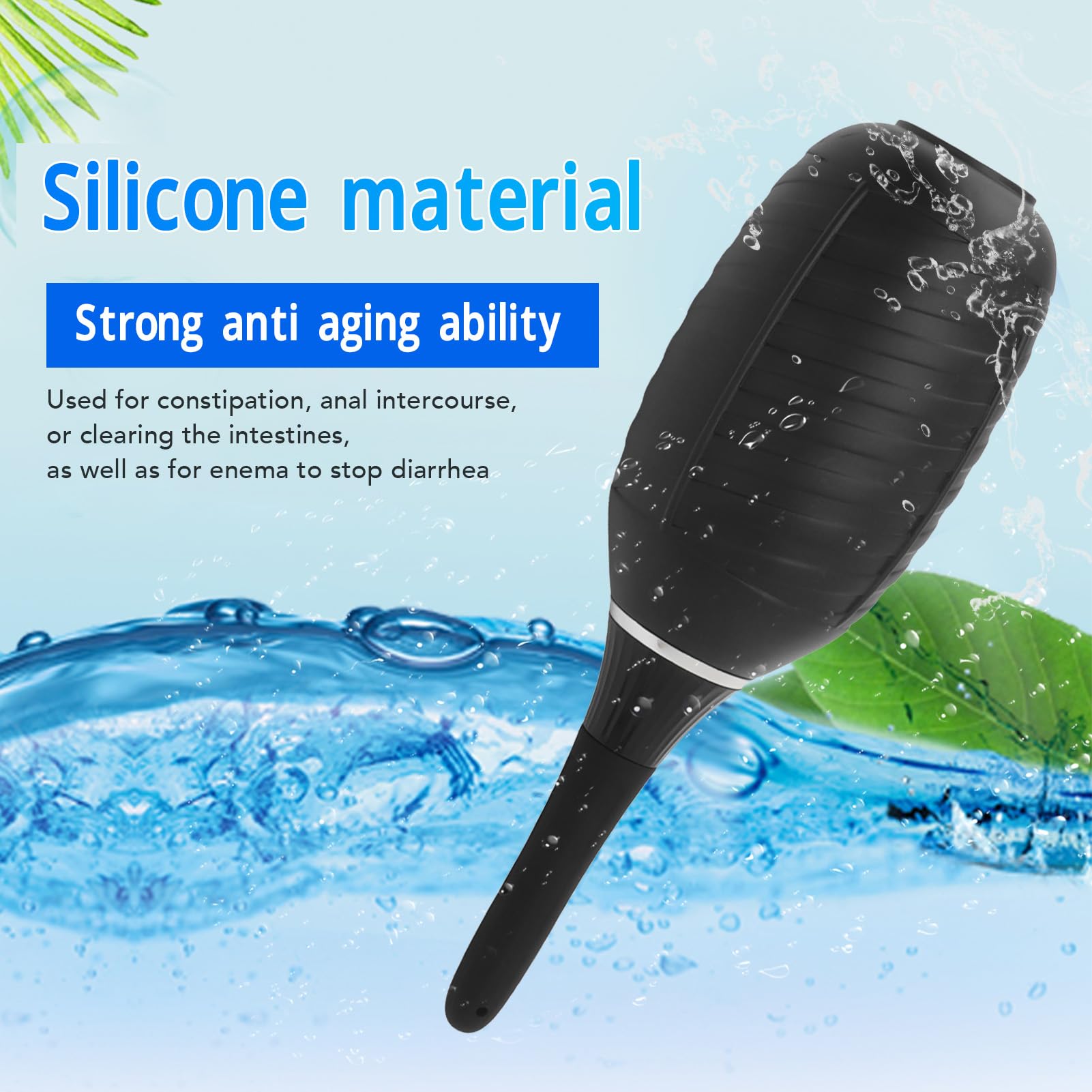 Silicone Enema Bulb Kit - Reusable Vaginal Douche & Anal Cleansing Bulb for Feminine Hygiene, Colon Cleansing & Home Cleaning | Perfect for Personal Care, Travel & Postpartum Recovery