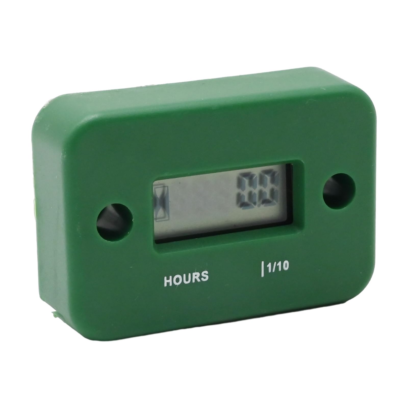 Waterproof Inductive Hour Meter for Dirtbike, Lawn Mower, Motorcycle, Snowmobile, ATV, Boat & Generator - 99999 HRS Green | Track Engine Usage for Maintenance & Performance Monitoring