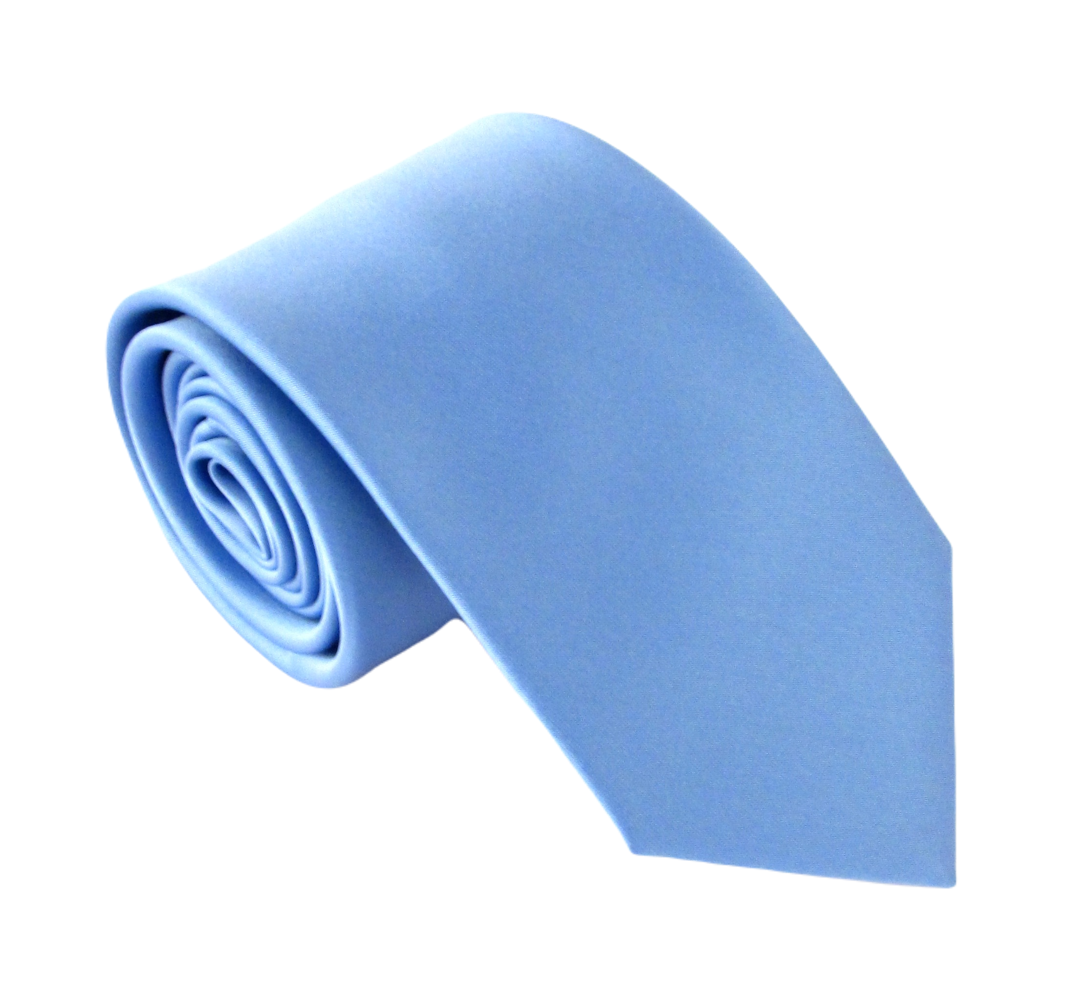 Men's Cornflower Blue Satin Necktie - Elegant Formal Tie for Weddings, Business Meetings & Special Occasions