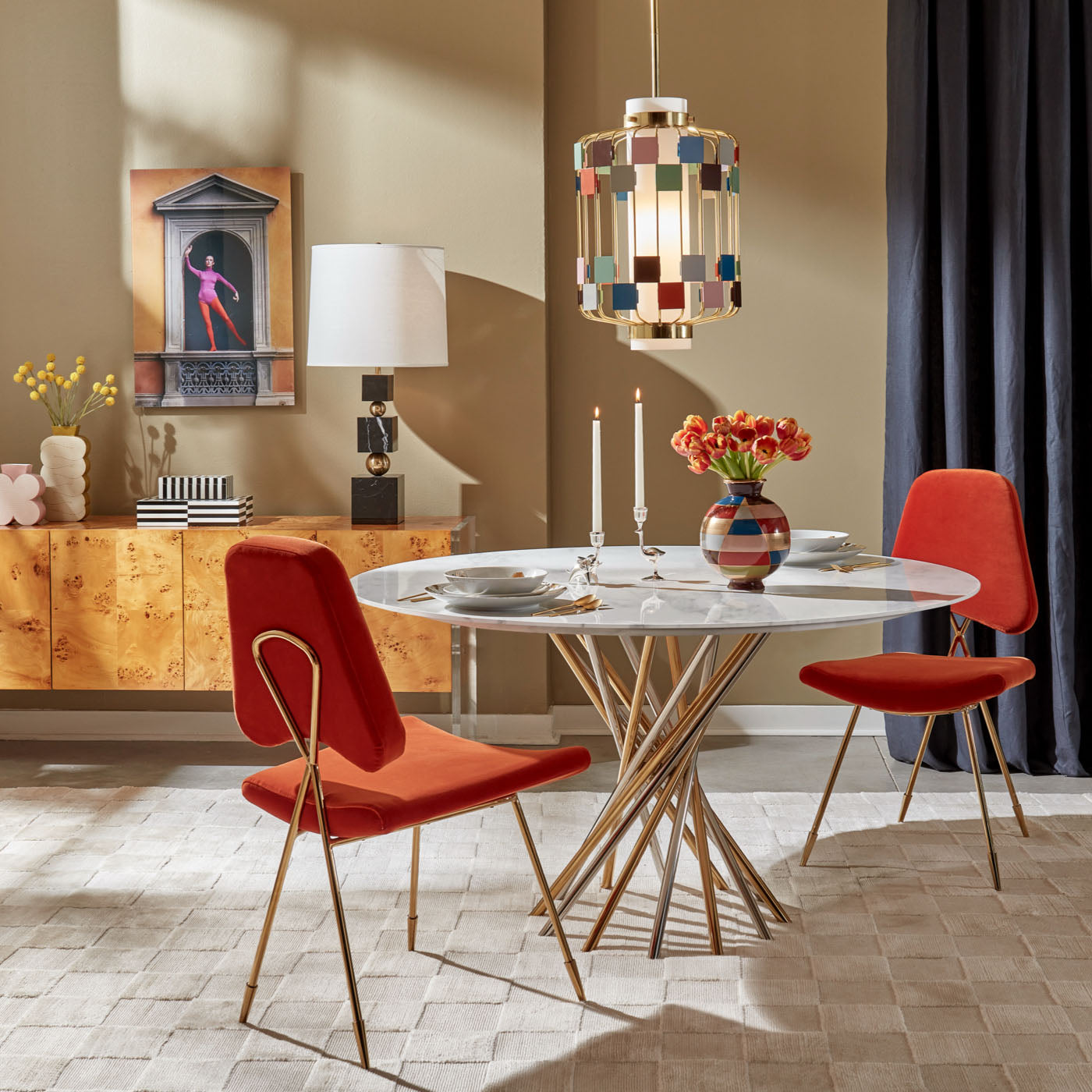 Stylish Electrum Dining Table - Modern & Durable for Home & Restaurant Use - Perfect for Family Gatherings & Dinner Parties