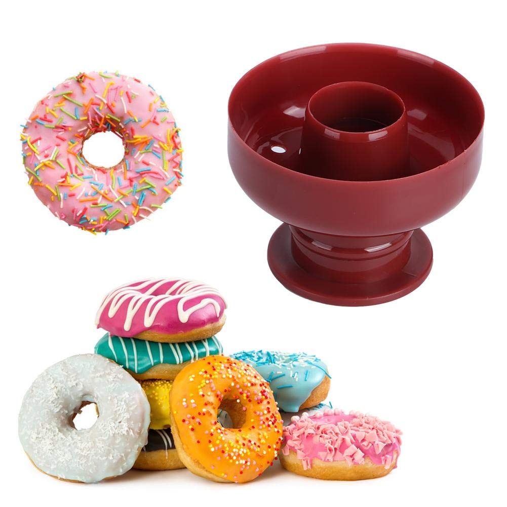 Non-Toxic Donut Cutter Set - Easy to Use Doughnut Maker for Baking, Reusable Cookie Cutter for Chocolate & Sugar Paste - Perfect for Home, School & Family Baking Activities