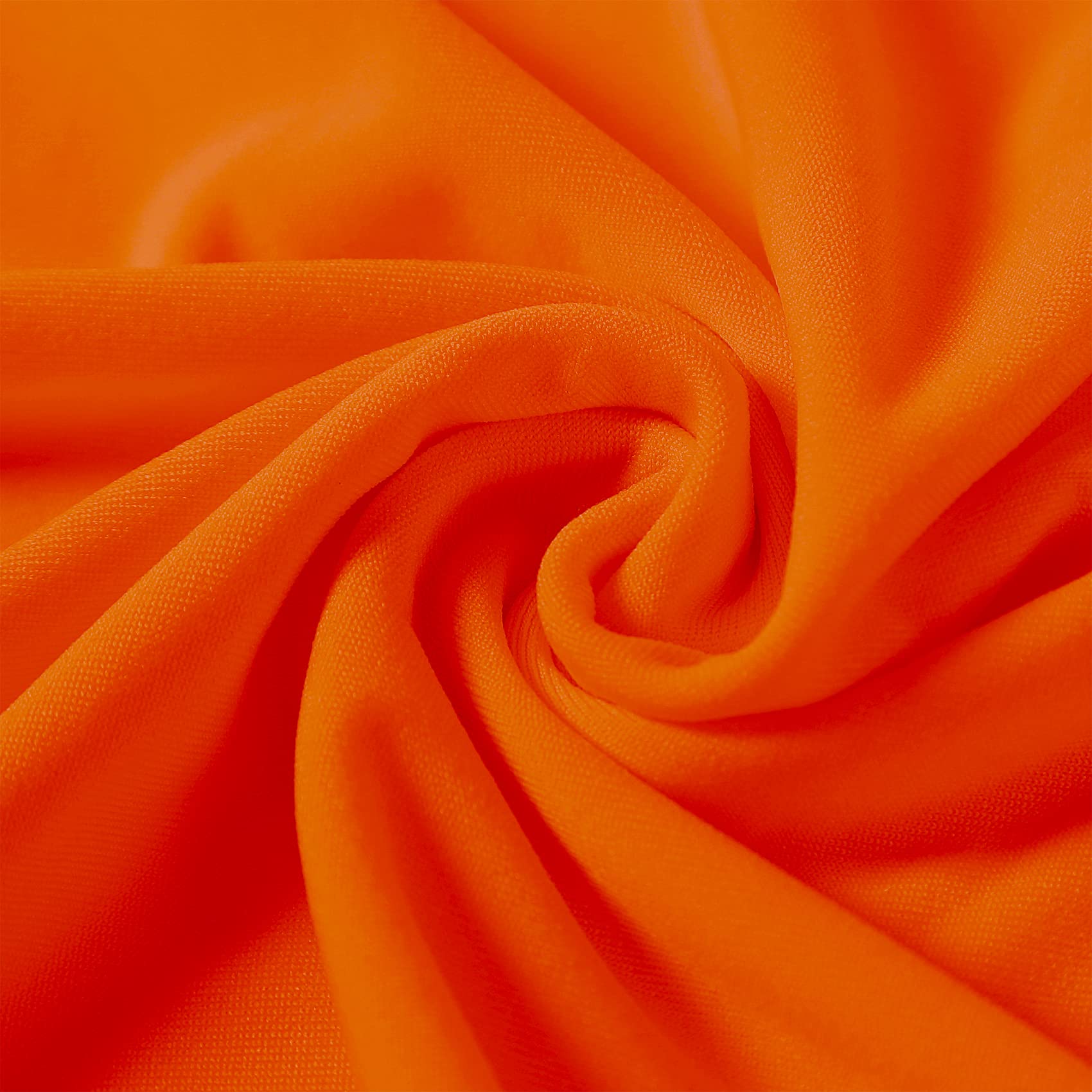 12PCS Spandex Stretch Chair Covers - Washable & Removable Elastic Chair Protectors for Living Room, Party, Banquet, Wedding, Hotel (Orange) - Perfect for Home Decor & Event Seating