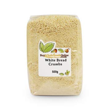 Organic Whole Foods White Bread Crumbs 500g - Gluten-Free, Non-GMO, Perfect for Baking, Coating & Stuffing | Ideal for Meatloaf, Chicken Cutlets & Fish Frying