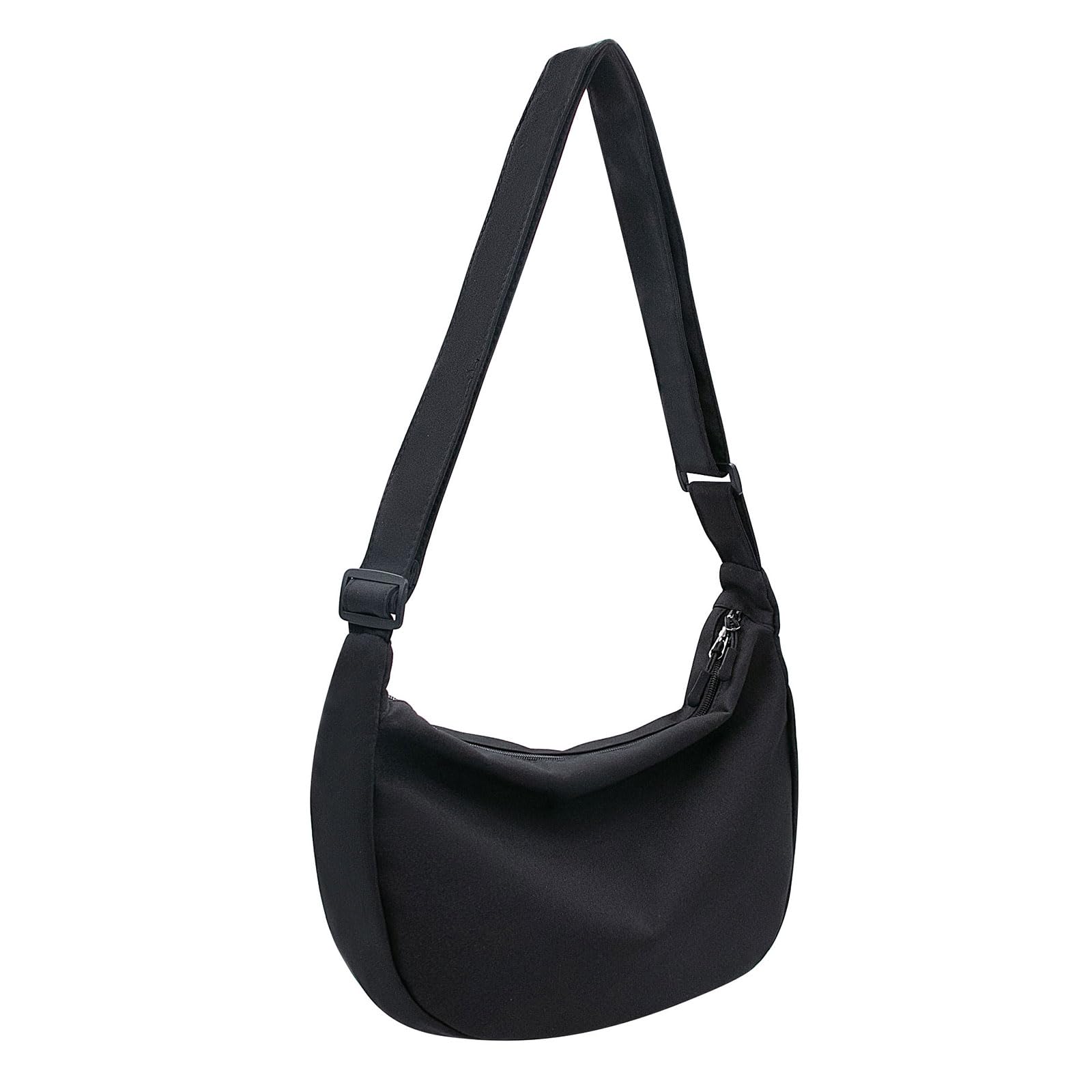 YAMEIZE Crossbody Bag for Women & Men - Adjustable Shoulder Strap Hobo Purse, Crescent Phone Bag, Dumpling Style Handbag - Perfect for Travel, Shopping & Daily Use