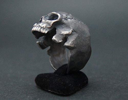Handmade 925 Sterling Silver Skull Biker Jewelry - Gothic Punk Necklace for Men & Women - Perfect for Motorcycle Enthusiasts & Edgy Fashion