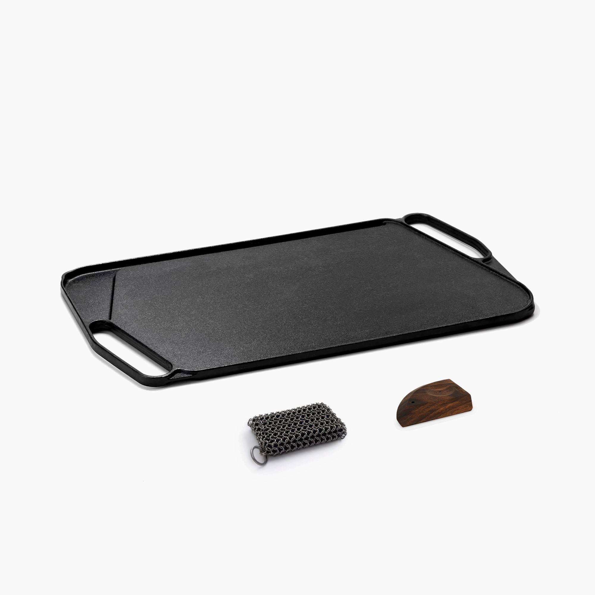 Premium Cast Iron Griddle Pan Set - 10