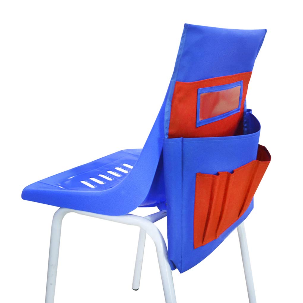 Chairback Buddy Pocket Organizer - 6 Pockets for School Supplies | Sturdy Classroom Storage for Kids | Perfect for Books, Pencils & Art Supplies (Fits Standard Chairs)