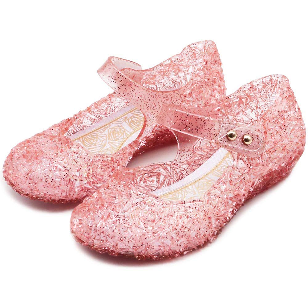Princess Girls Sandals - Sparkly Jelly Shoes for Toddlers & Kids | Dress Up, Dance Party & Cosplay | Comfortable Mary Janes for Birthday Parties, Playdates & Special Occasions