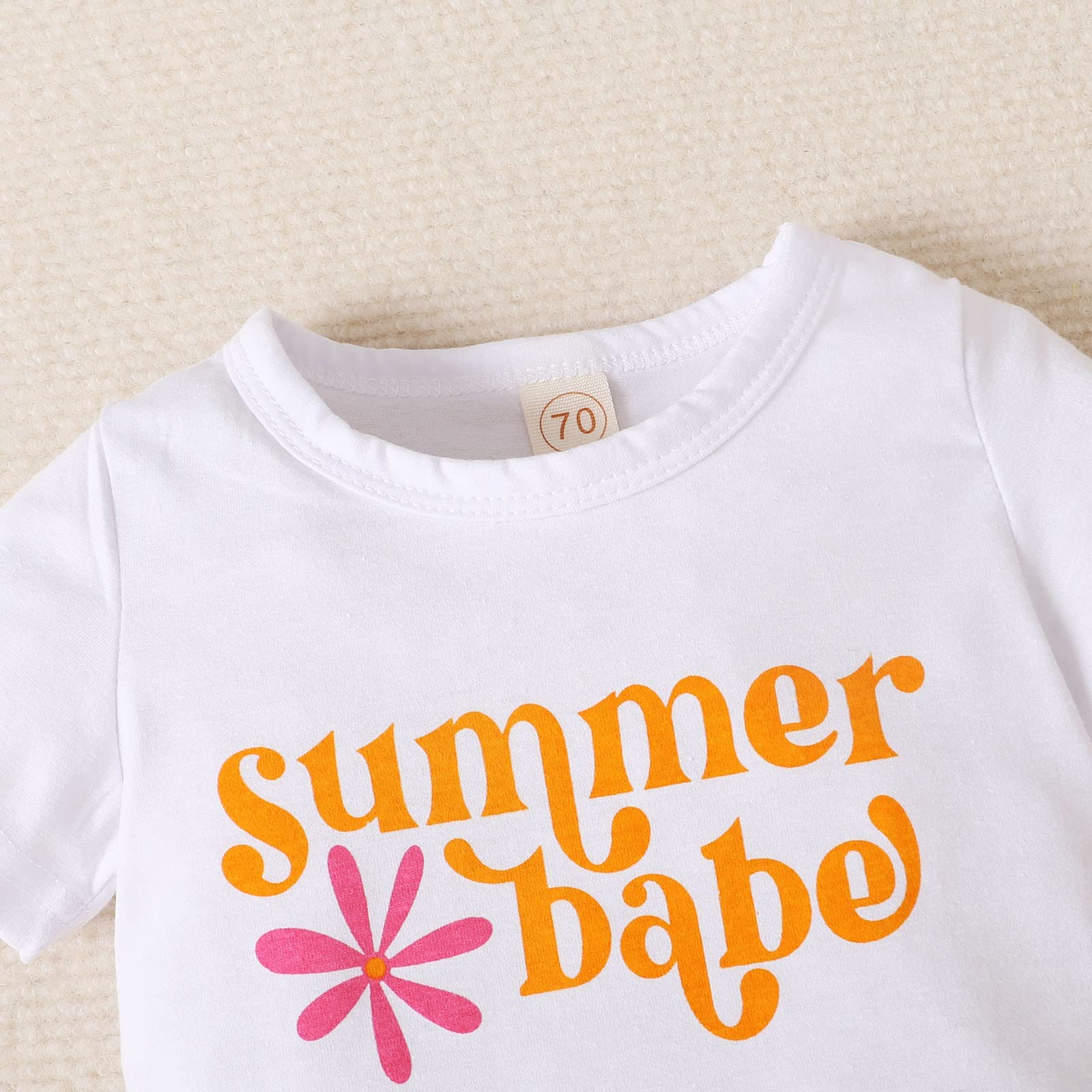 **Toddler Girls' Outfit Set - Short Sleeve Letter Print T-Shirt, Floral Shorts & Headband | Cute Summer Playtime & Photo Outfits**