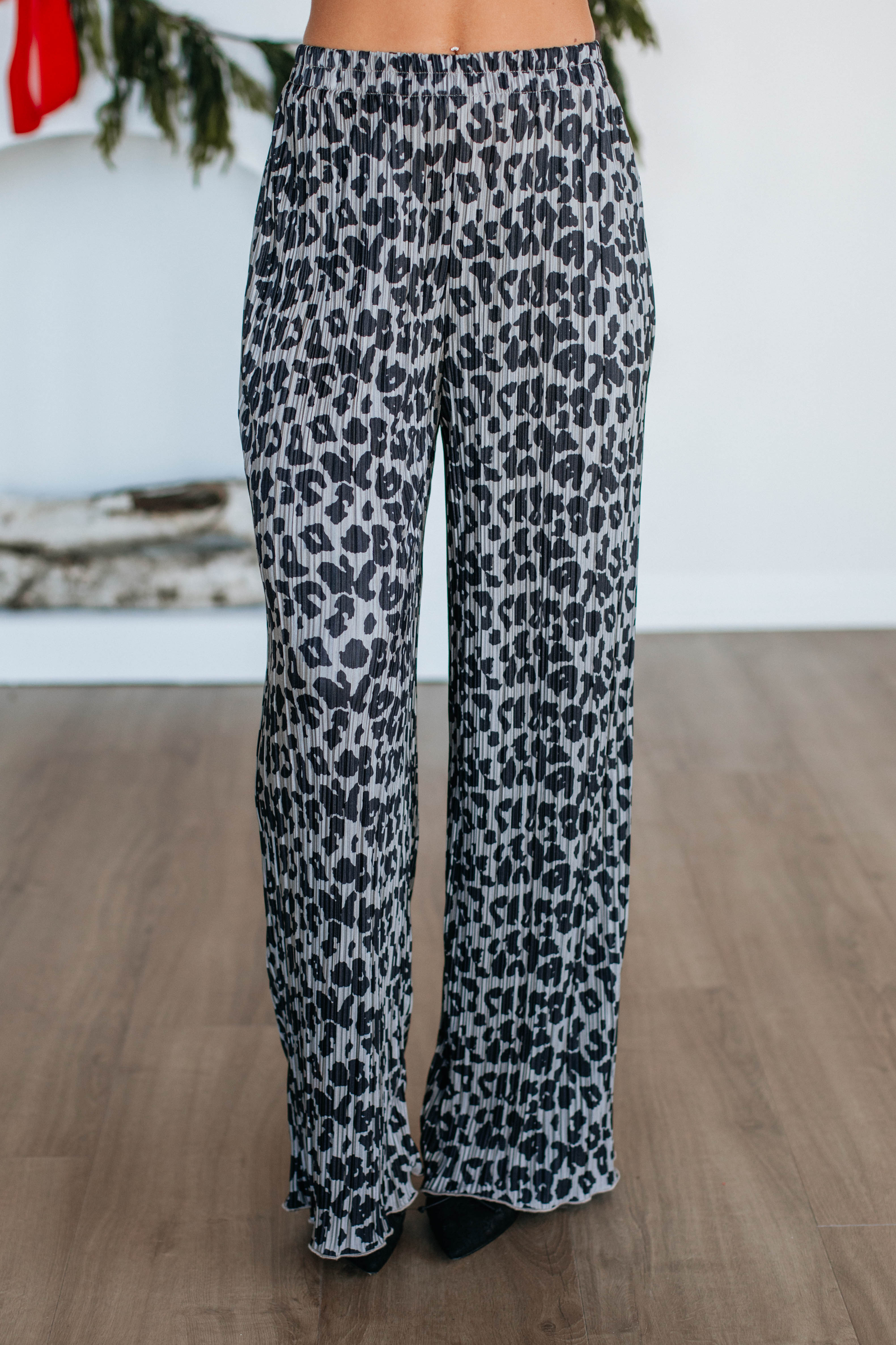 Francesca Women's Leopard Print High Waisted Stretch Pants - Comfortable & Stylish for Work, Casual Outfits & Night Out
