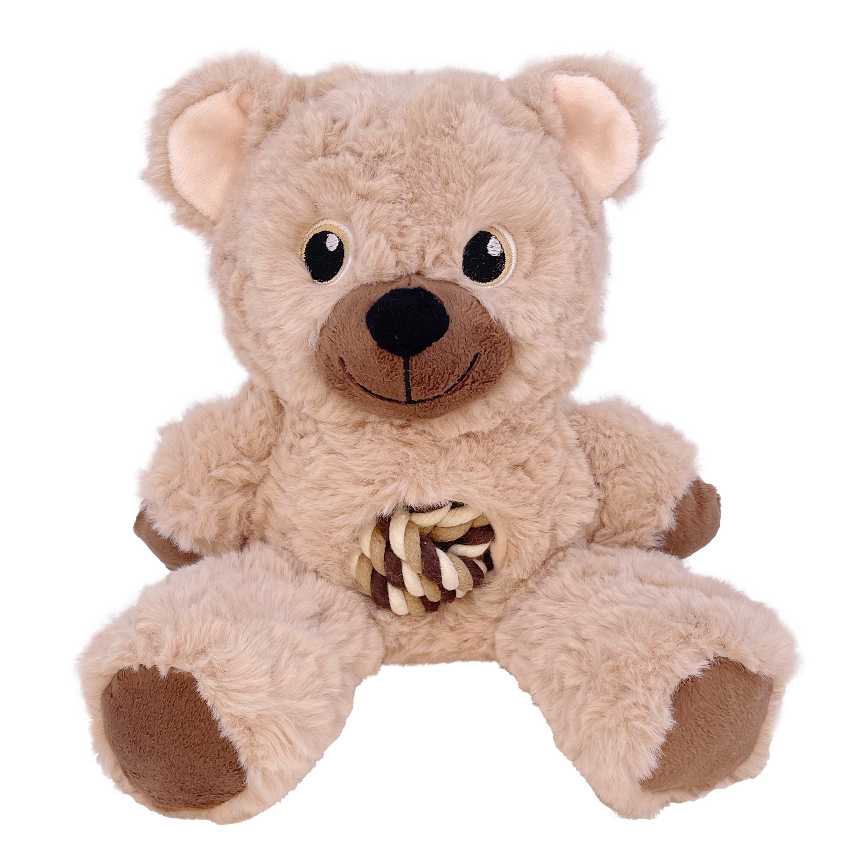 KONG Knots Teddy Medium Dog Toy - Durable Plush Chew Toy for Dogs | Perfect for Playtime, Training & Cuddling
